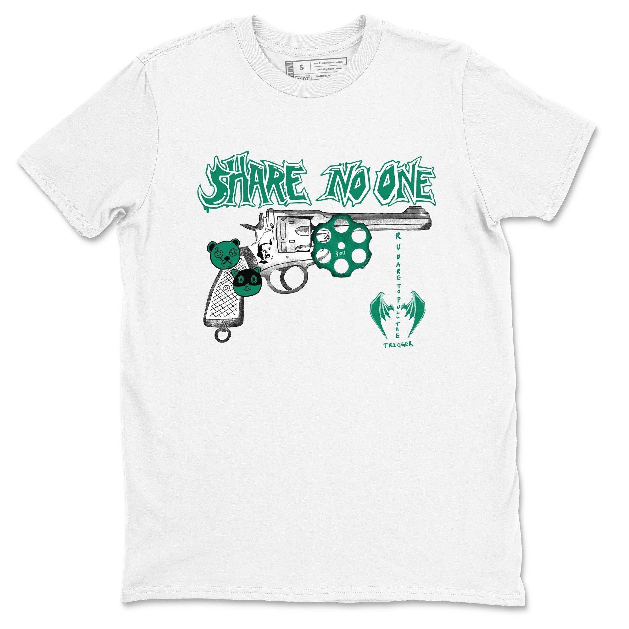 Share No One snkmatch Tees - Air Jordan 4 Oxidized Green