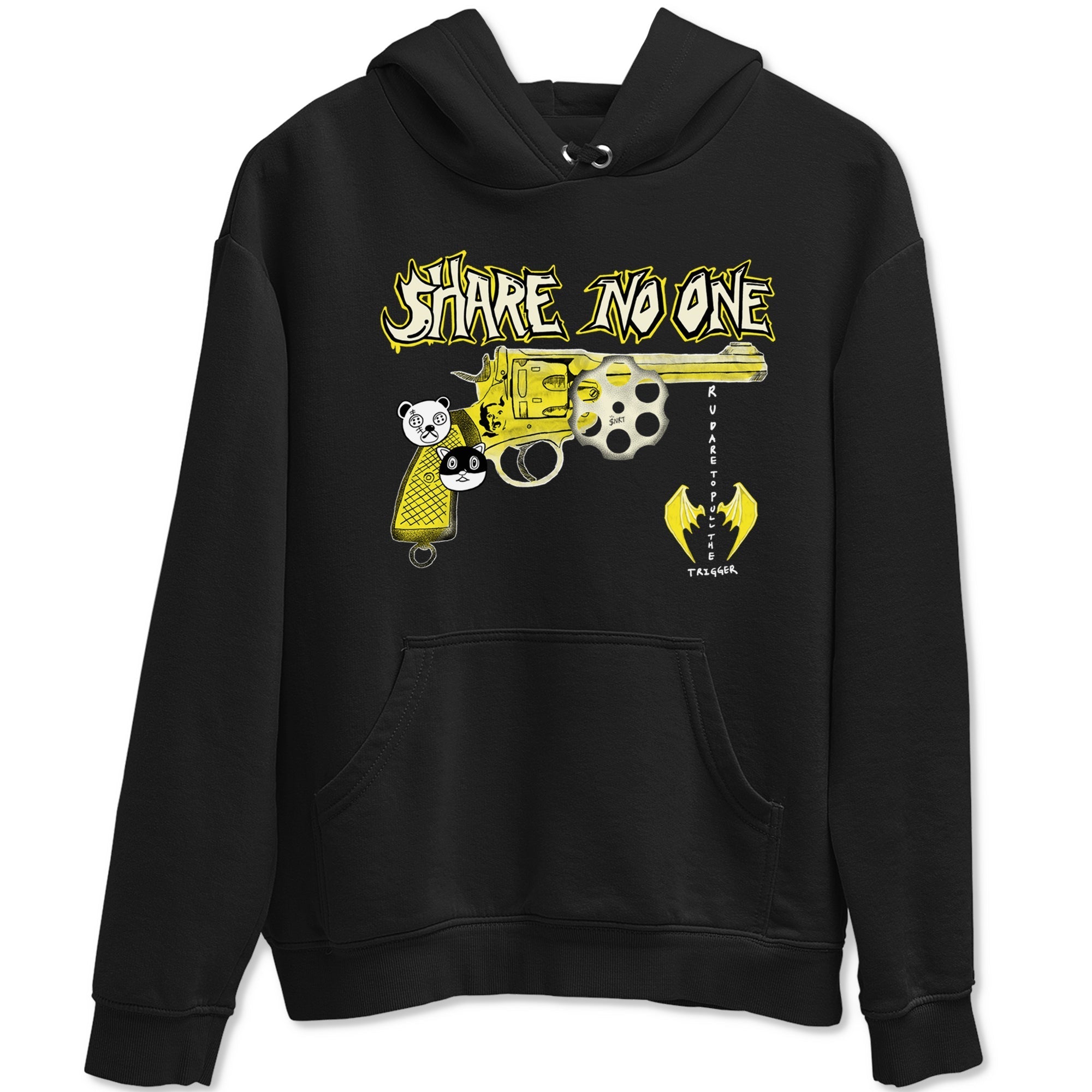 Share No One snkmatch Tees - Air Jordan 4 Vivid Sulfur