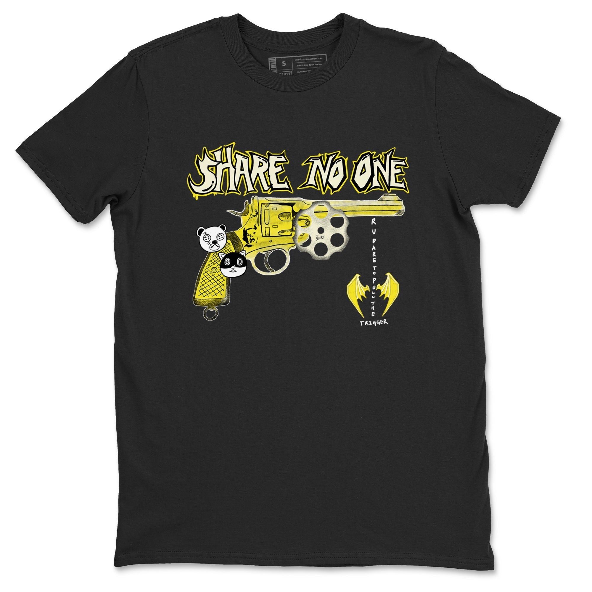 Share No One snkmatch Tees - Air Jordan 4 Vivid Sulfur