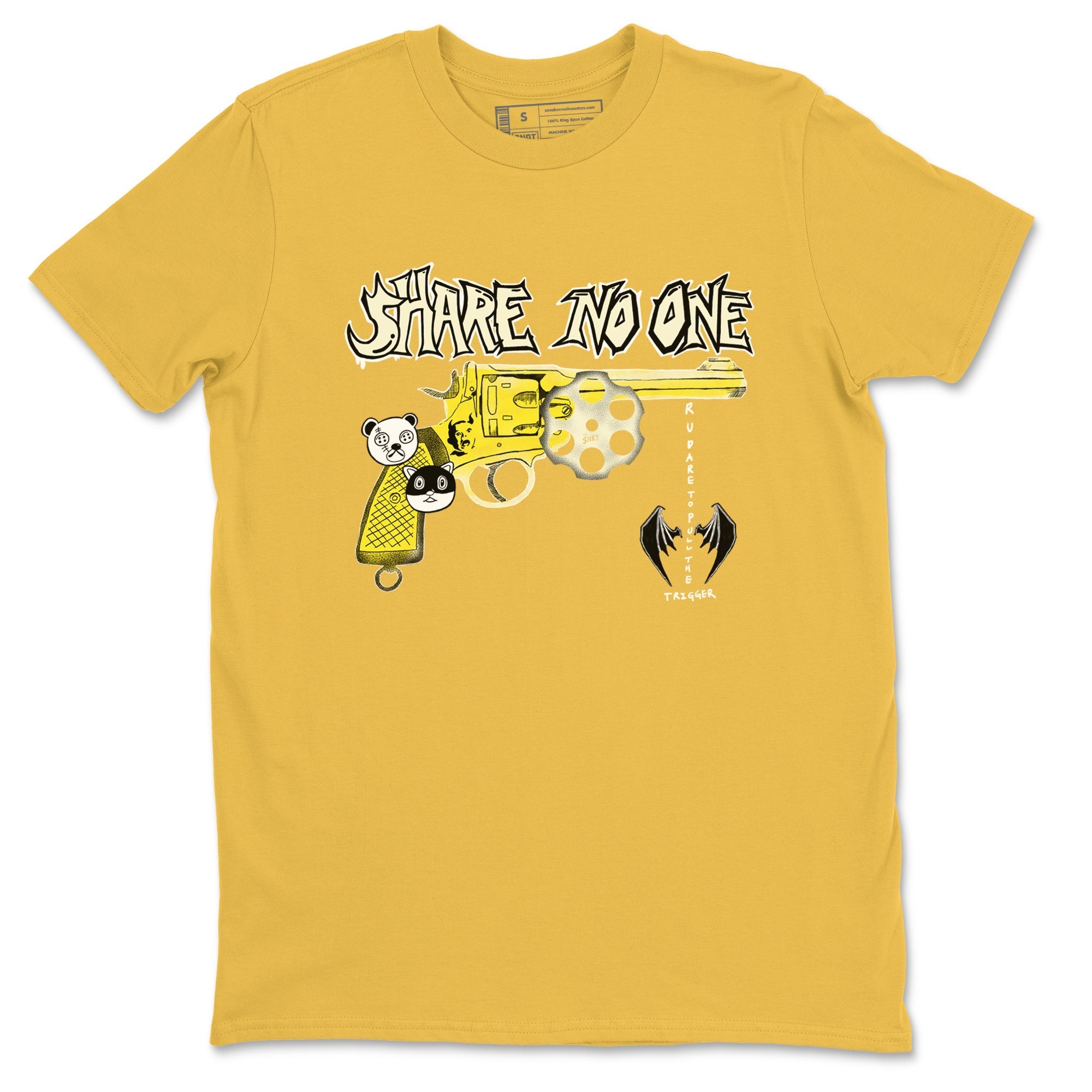 Share No One snkmatch Tees - Air Jordan 4 Vivid Sulfur