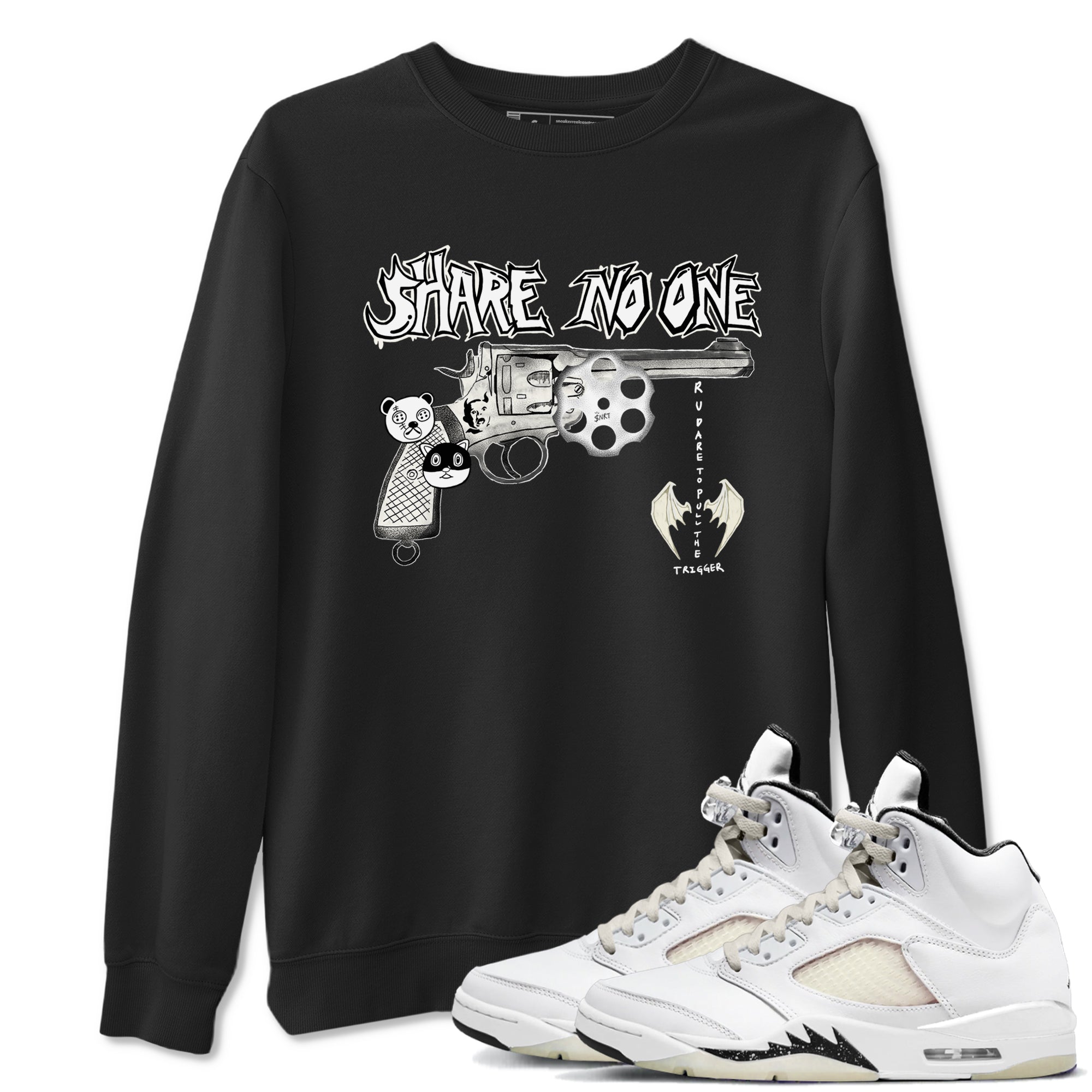 Share No One snkmatch Tees - Air Jordan 5 Sail