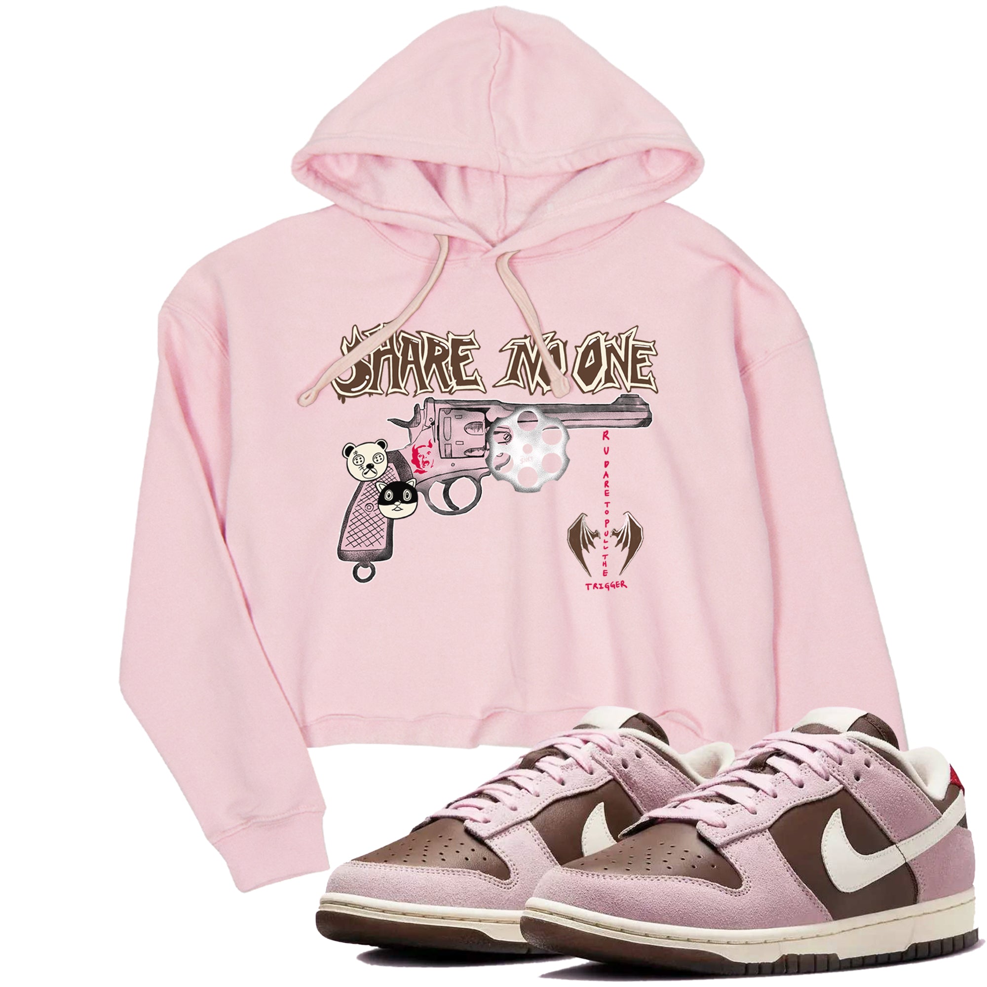 Share No One snkmatch Women's Top - Dunk Cacao Wow And Pink foam