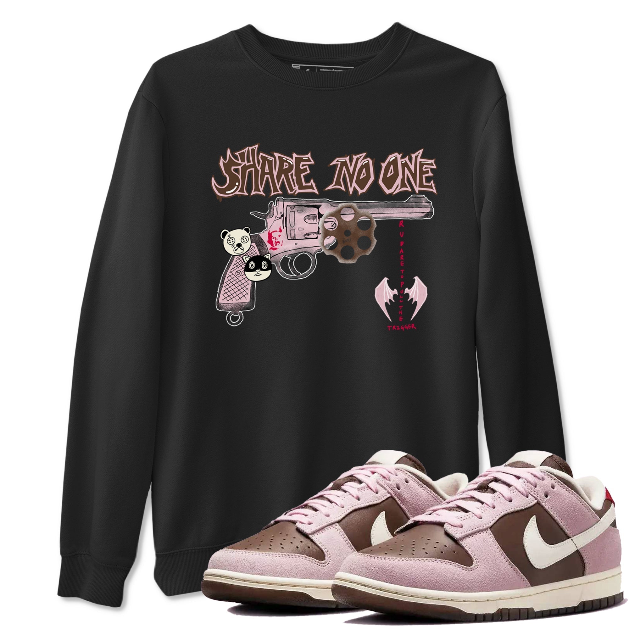 Share No One snkmatch Tees - Dunk Cacao Wow And Pink foam