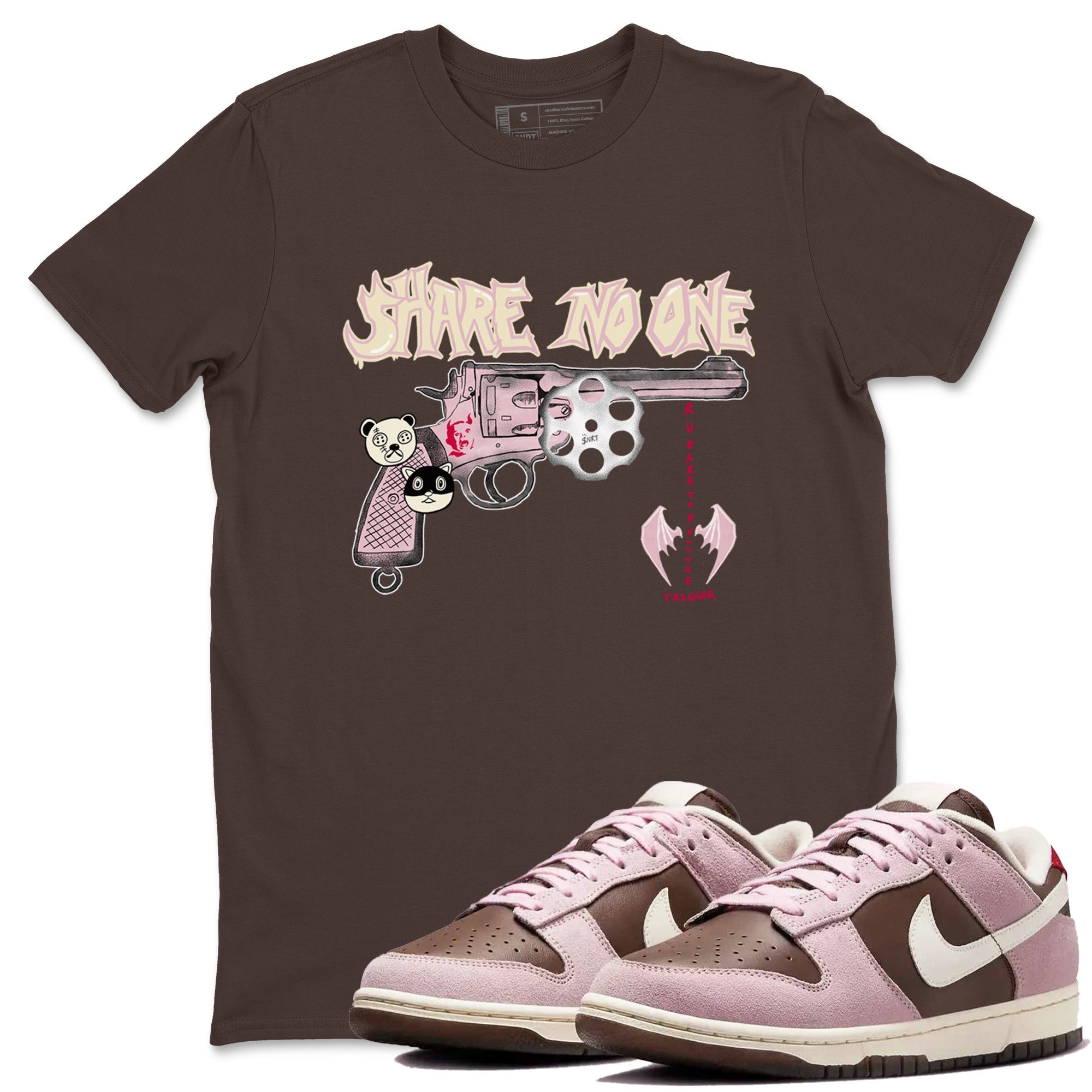 Share No One snkmatch Tees - Dunk Cacao Wow And Pink foam