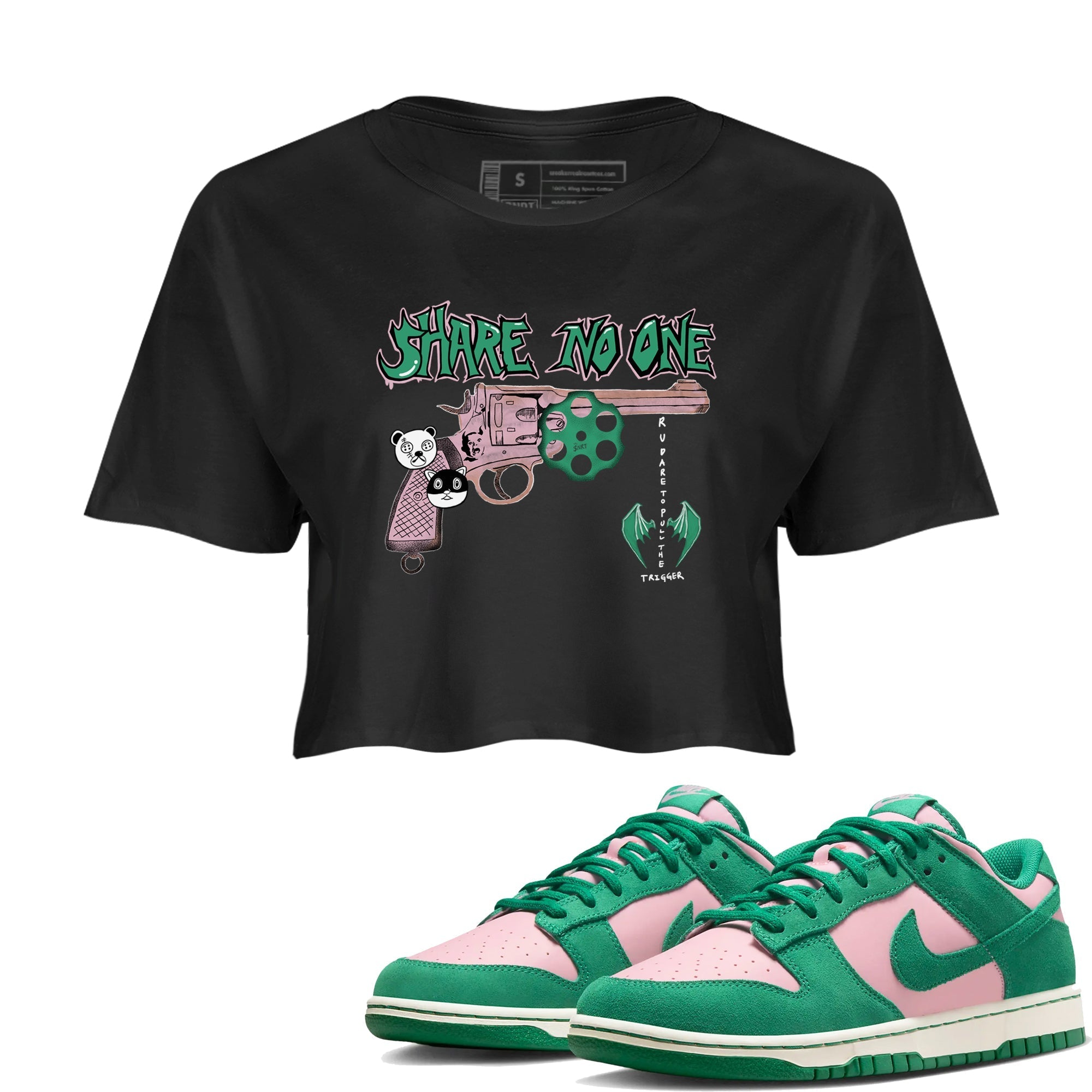 Share No One snkmatch Women's Top - Dunk Medium Soft Pink Malachite