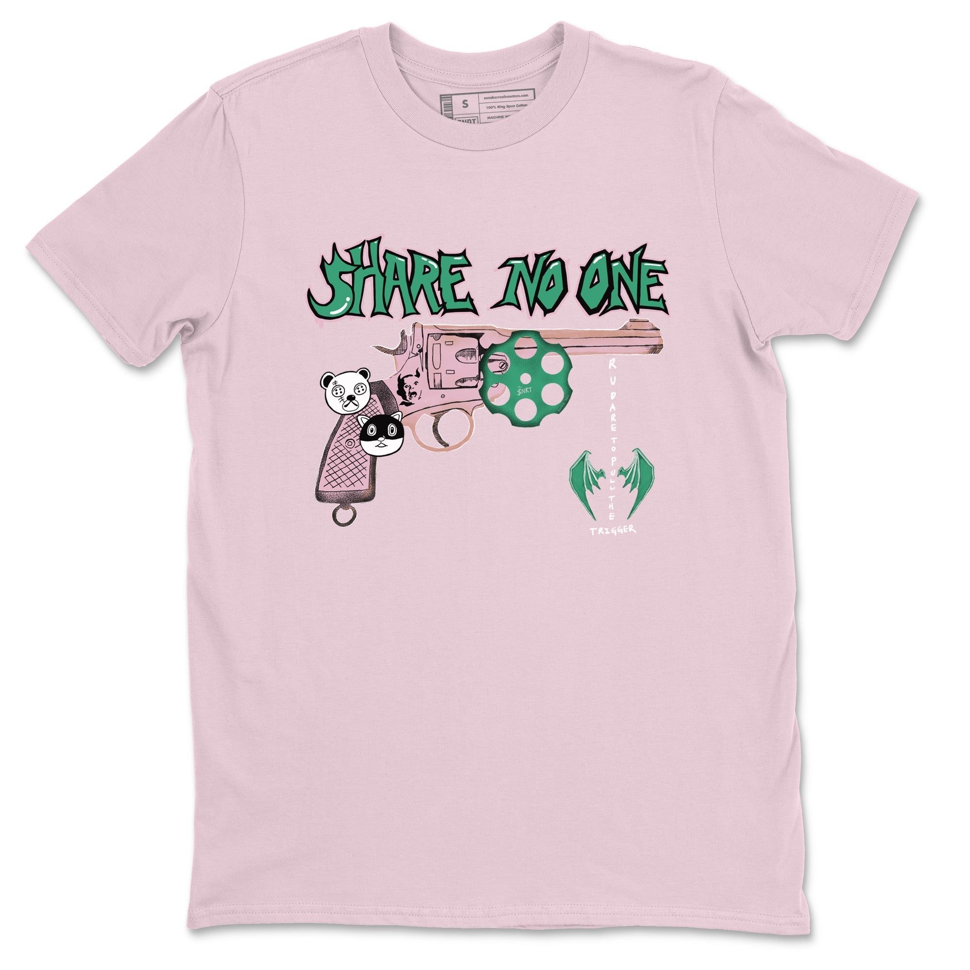Share No One snkmatch Tees - Dunk Medium Soft Pink Malachite