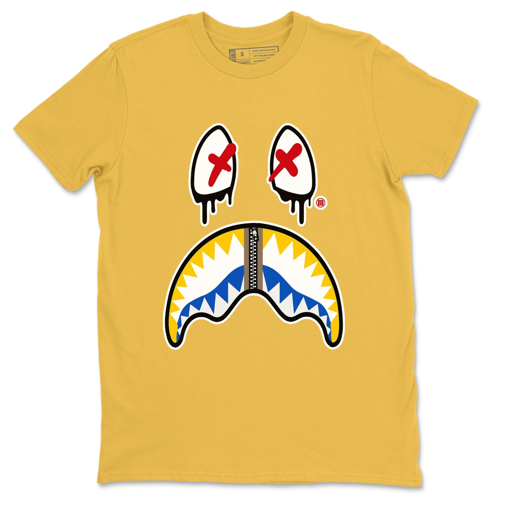 Shark Face snkmatch Tees - Air Jordan 1 Travis Scott Canary