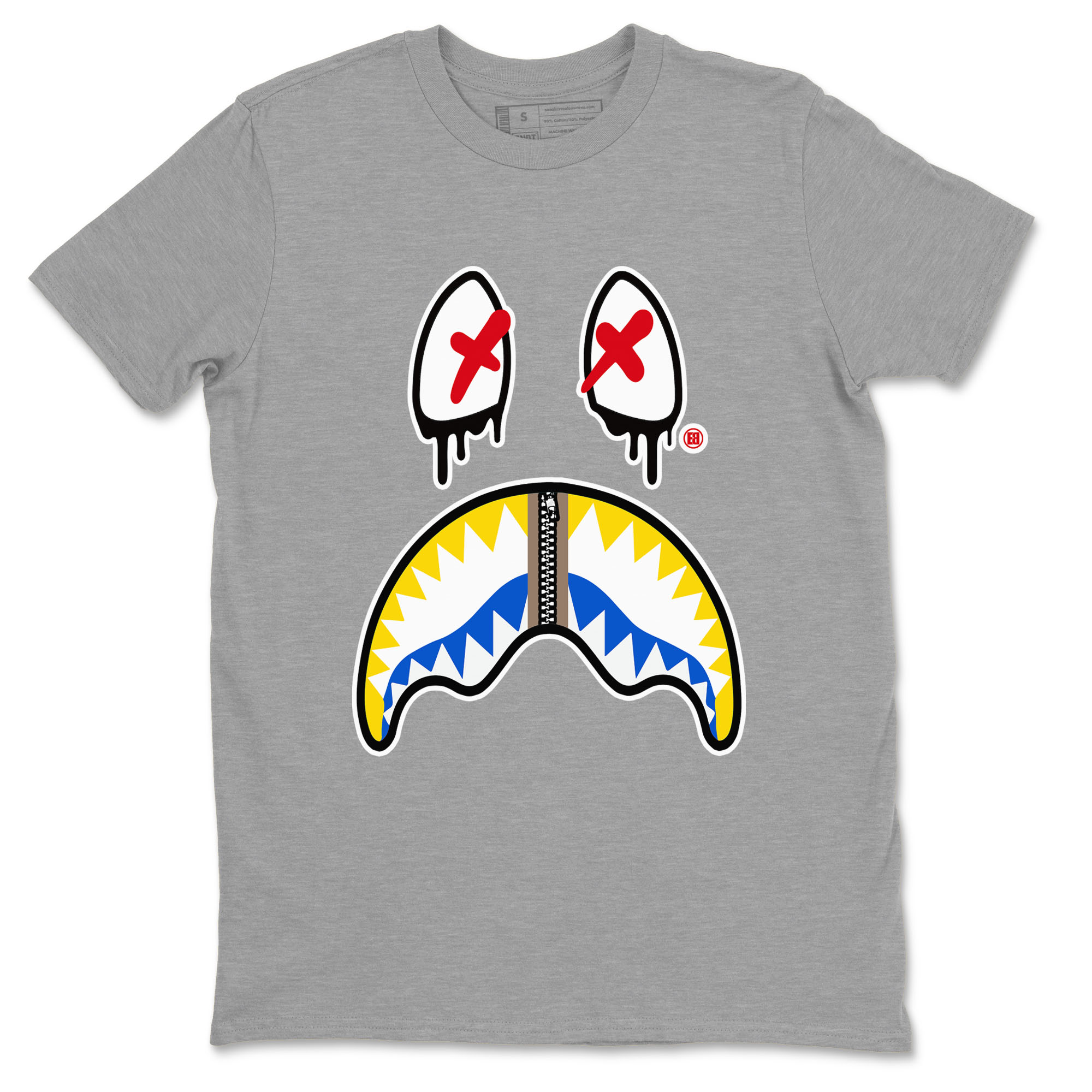 Shark Face snkmatch Tees - Air Jordan 1 Travis Scott Canary