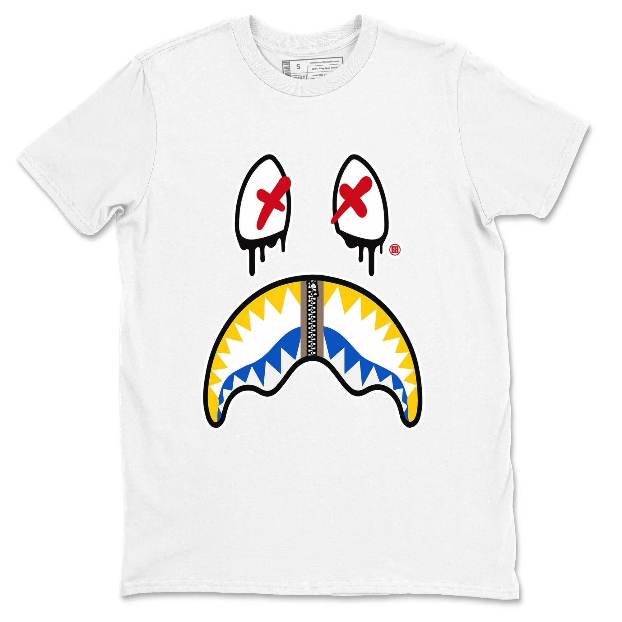 Shark Face snkmatch Tees - Air Jordan 1 Travis Scott Canary