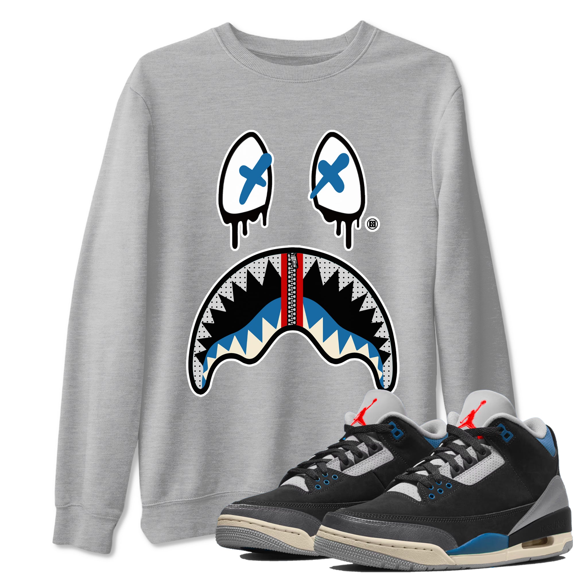 Shark Face snkmatch Tees - Air Jordan 3 Rare Air