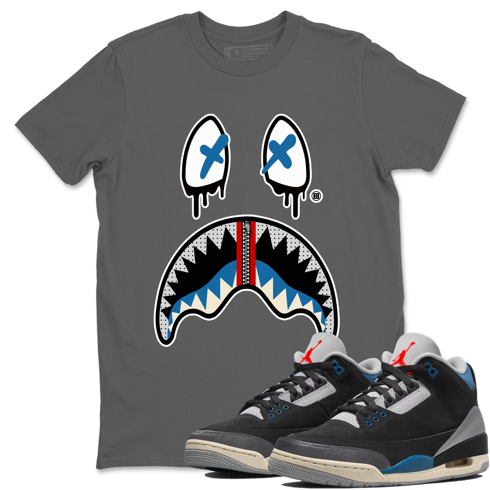 Shark Face snkmatch Tees - Air Jordan 3 Rare Air