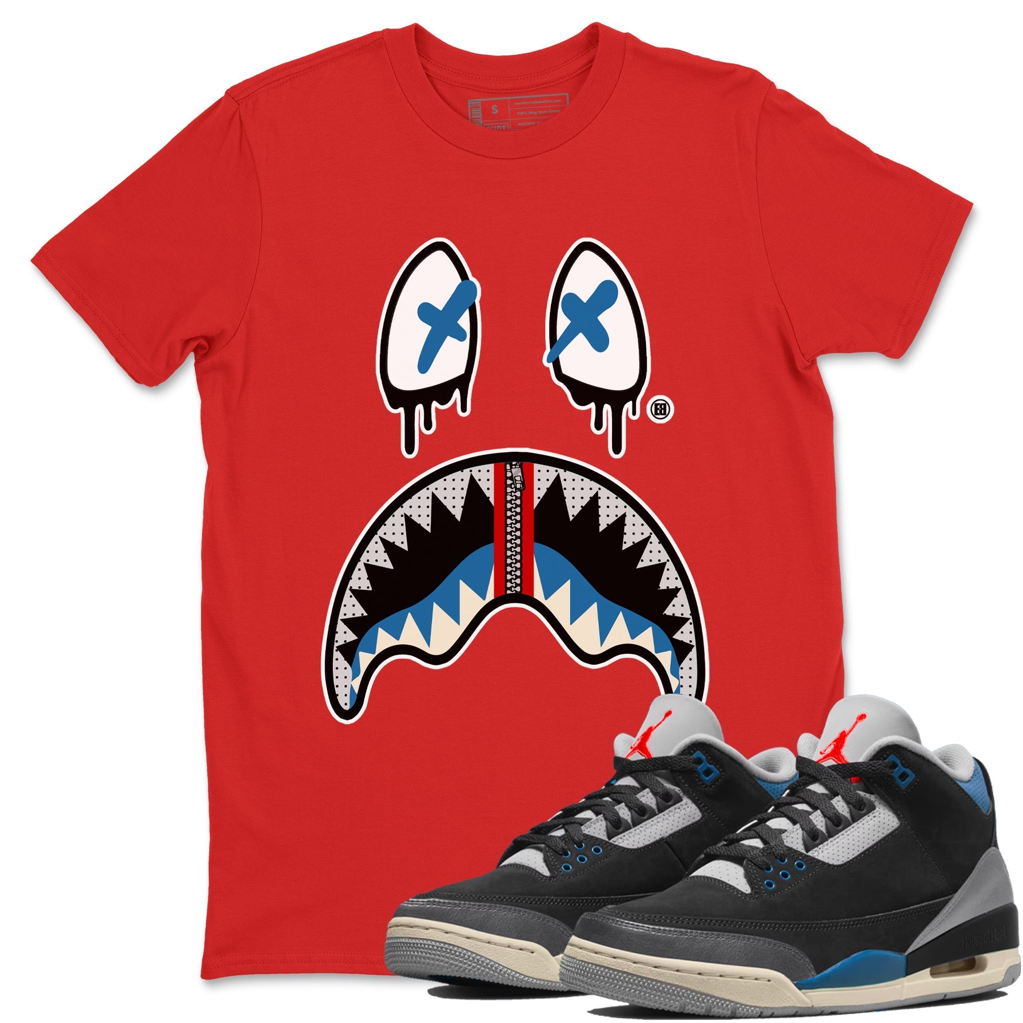 Shark Face snkmatch Tees - Air Jordan 3 Rare Air