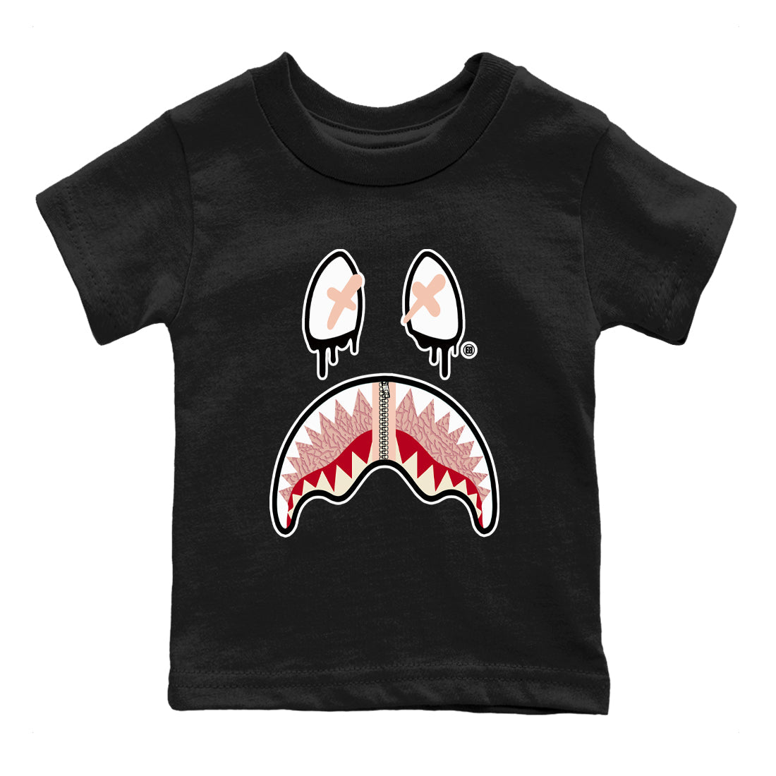 Shark Face snkmatch Tees Kids - Air Jordan 3 Valentines Day