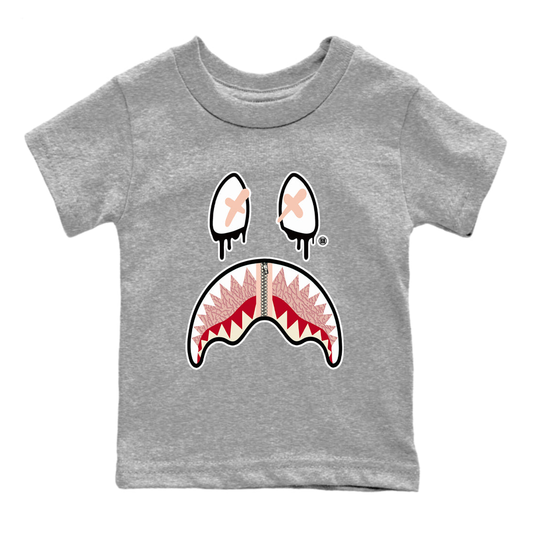 Shark Face snkmatch Tees Kids - Air Jordan 3 Valentines Day