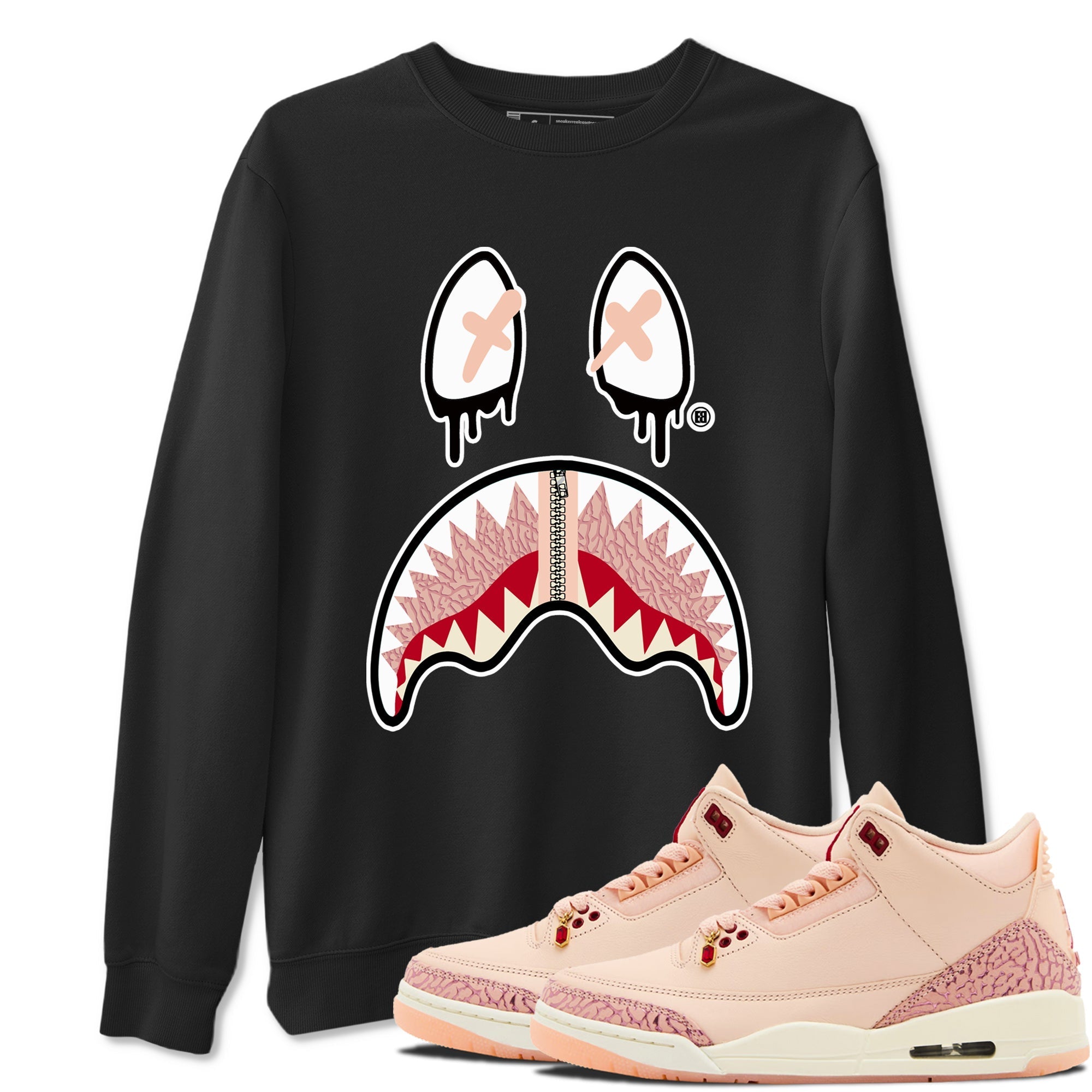 Shark Face snkmatch Tees - Air Jordan 3 Valentines Day