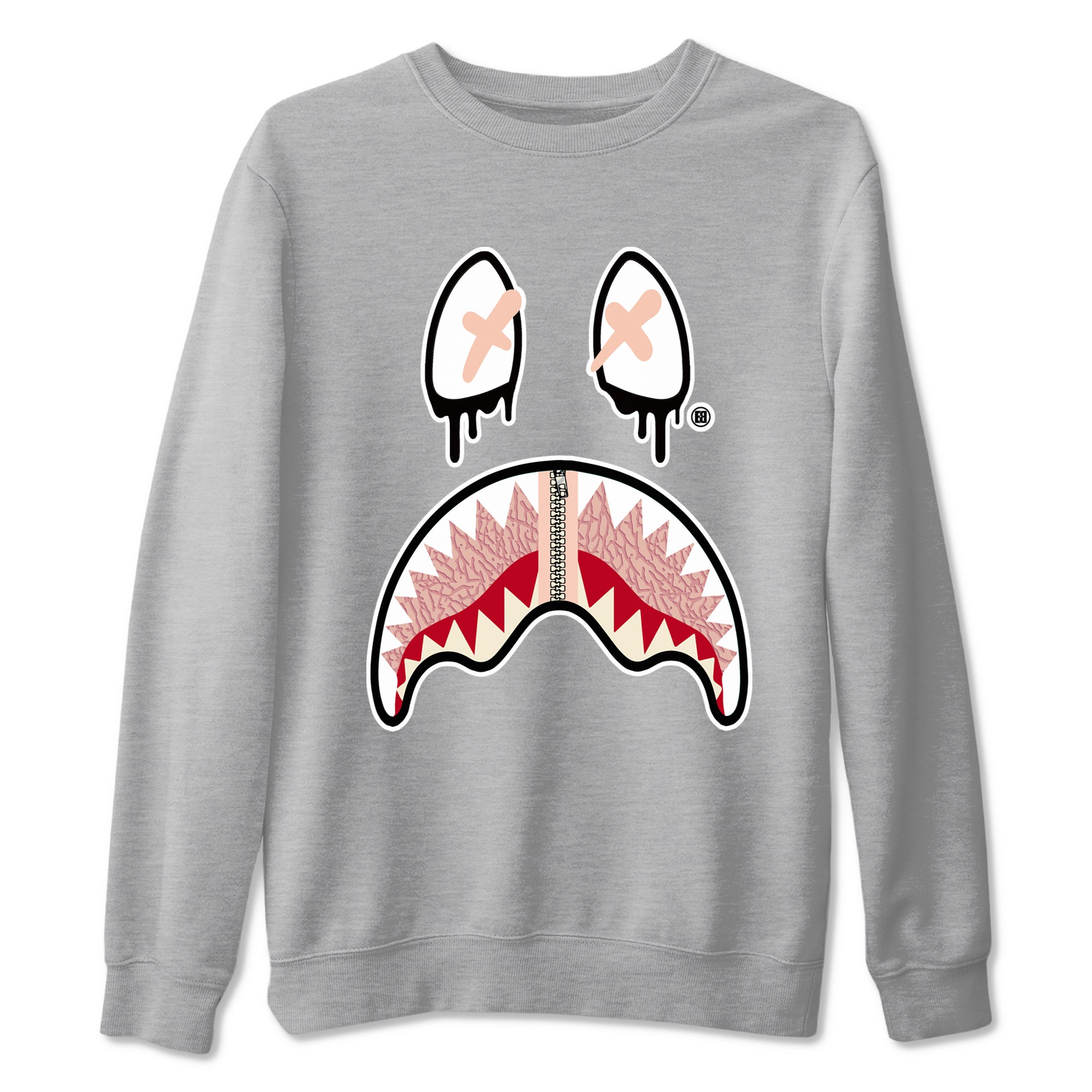 Shark Face snkmatch Tees - Air Jordan 3 Valentines Day