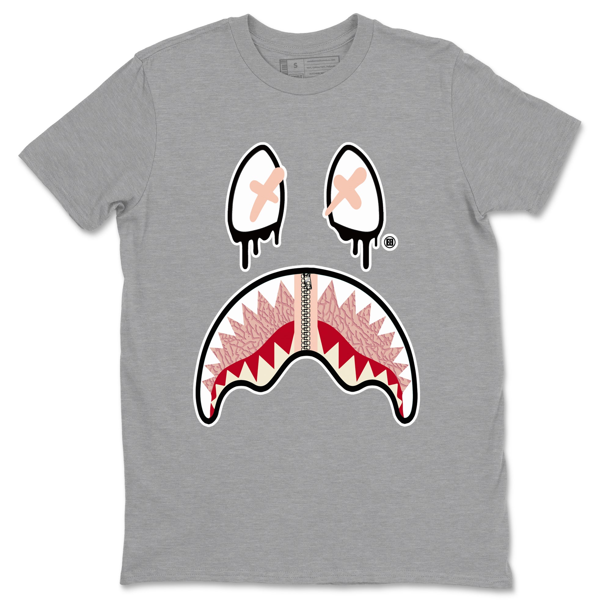 Shark Face snkmatch Tees - Air Jordan 3 Valentines Day