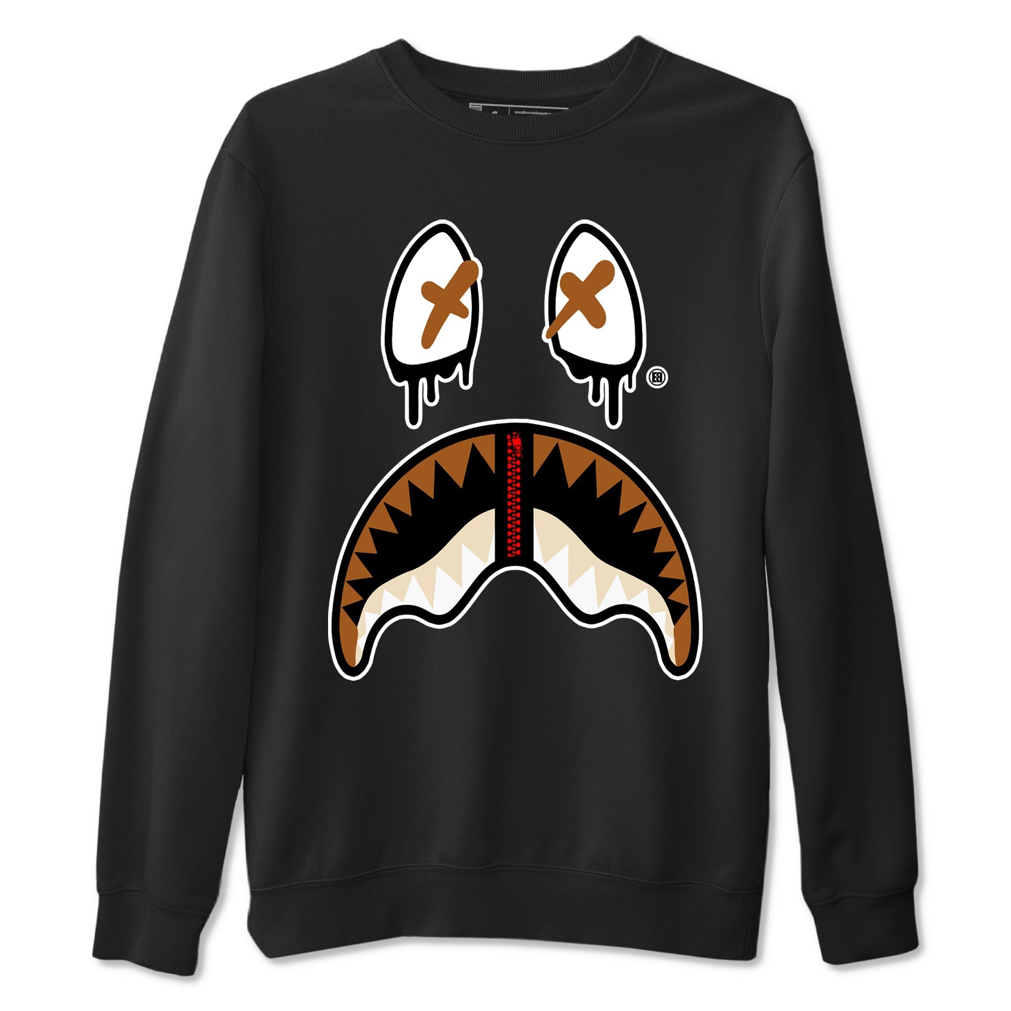 Shark Face snkmatch Tees - Air Jordan 5 Archaeo Brown