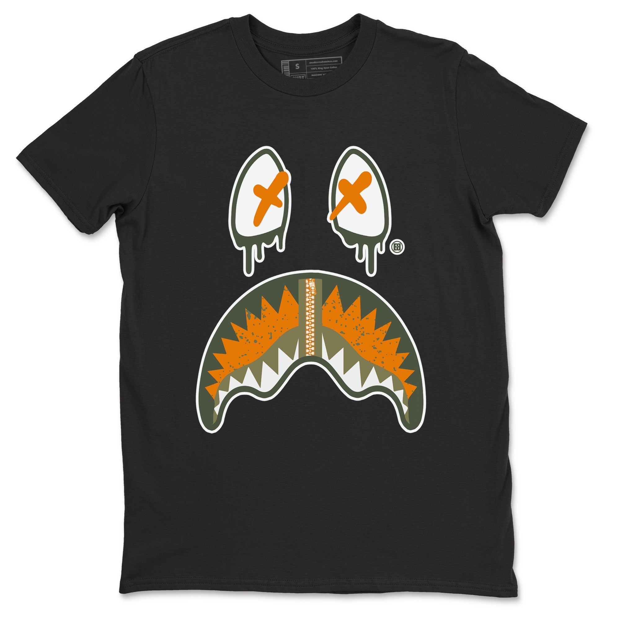 Shark Face snkmatch Tees - Air Jordan 5 Olive