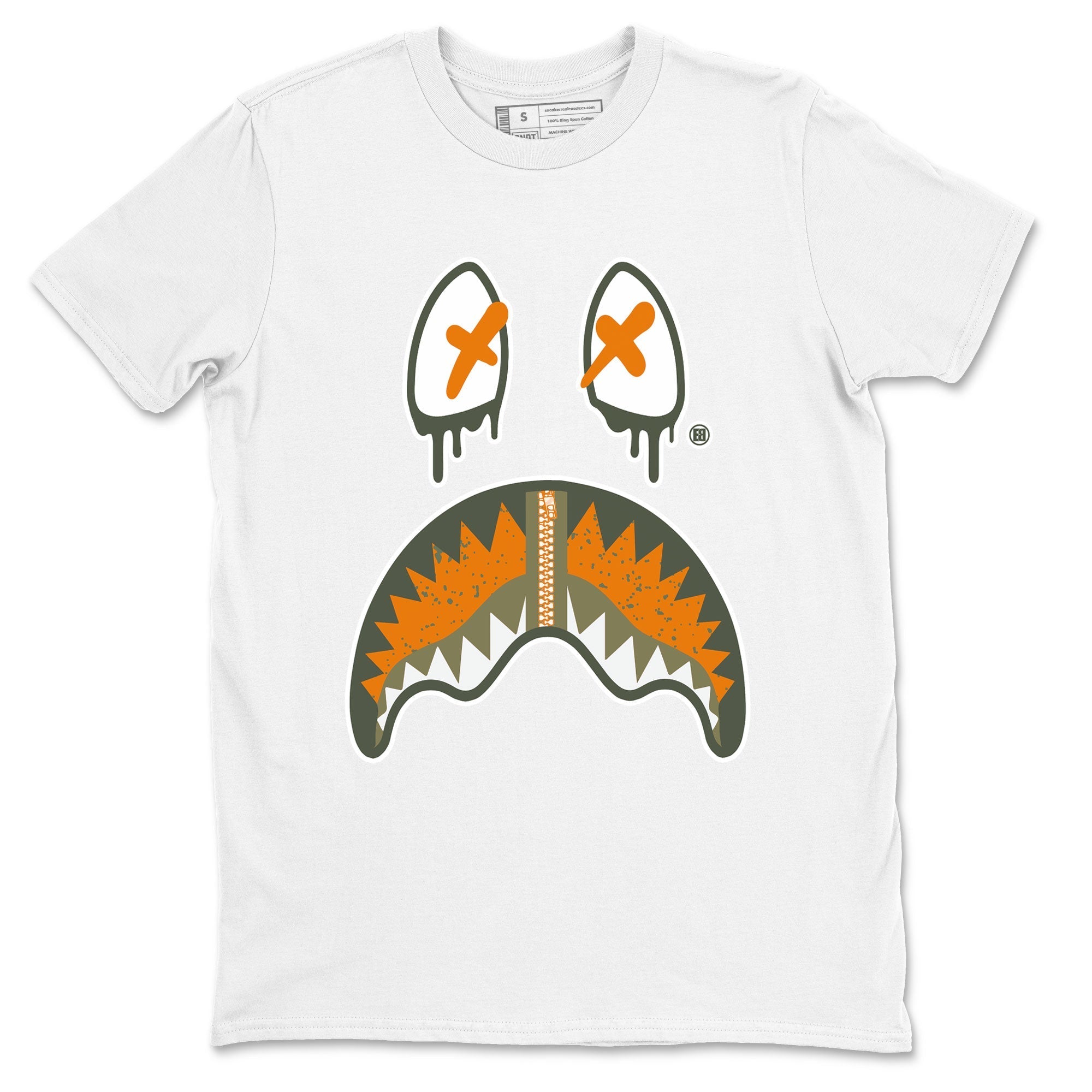 Shark Face snkmatch Tees - Air Jordan 5 Olive