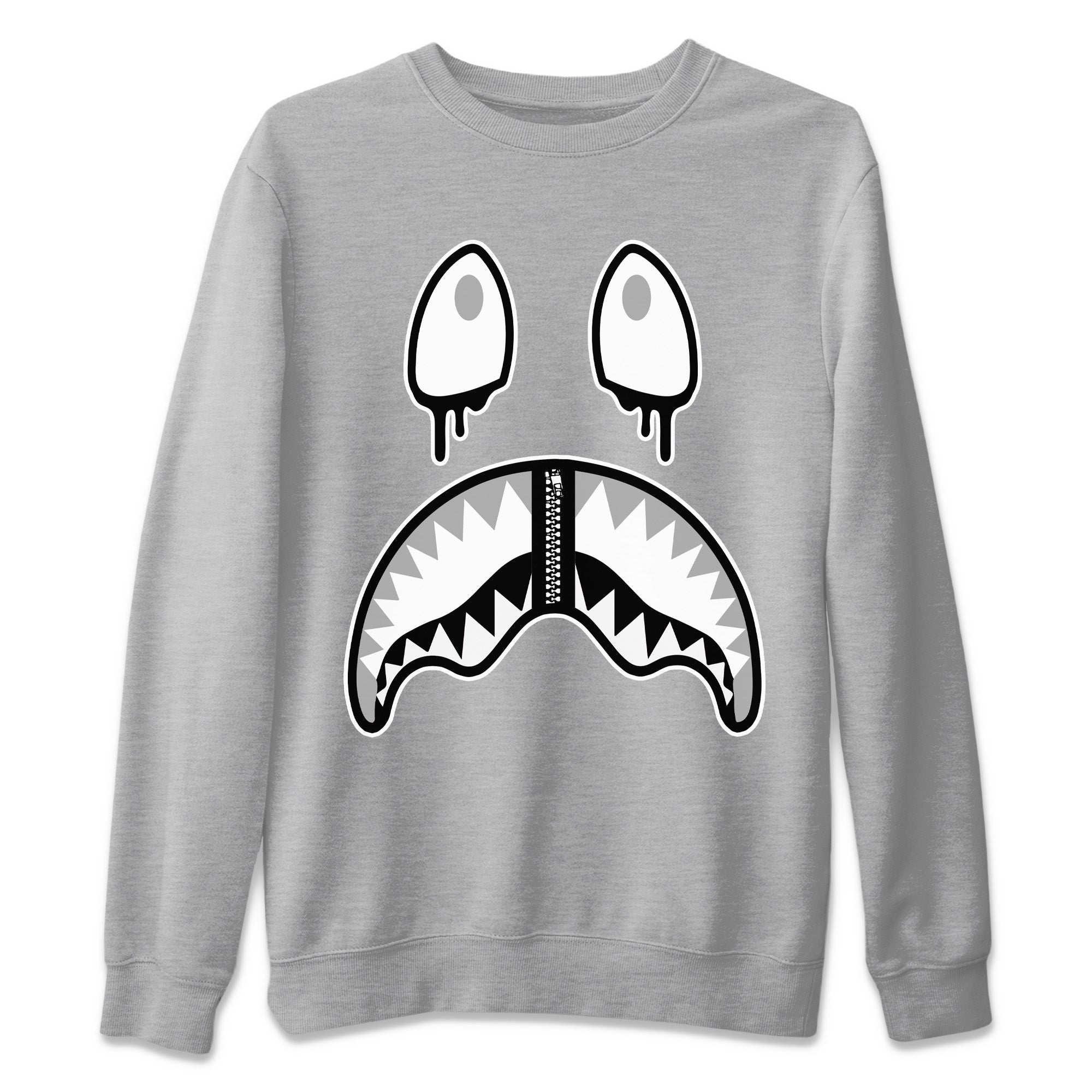 Shark Face Unisex Tops - Air Jordan 4 Military Black
