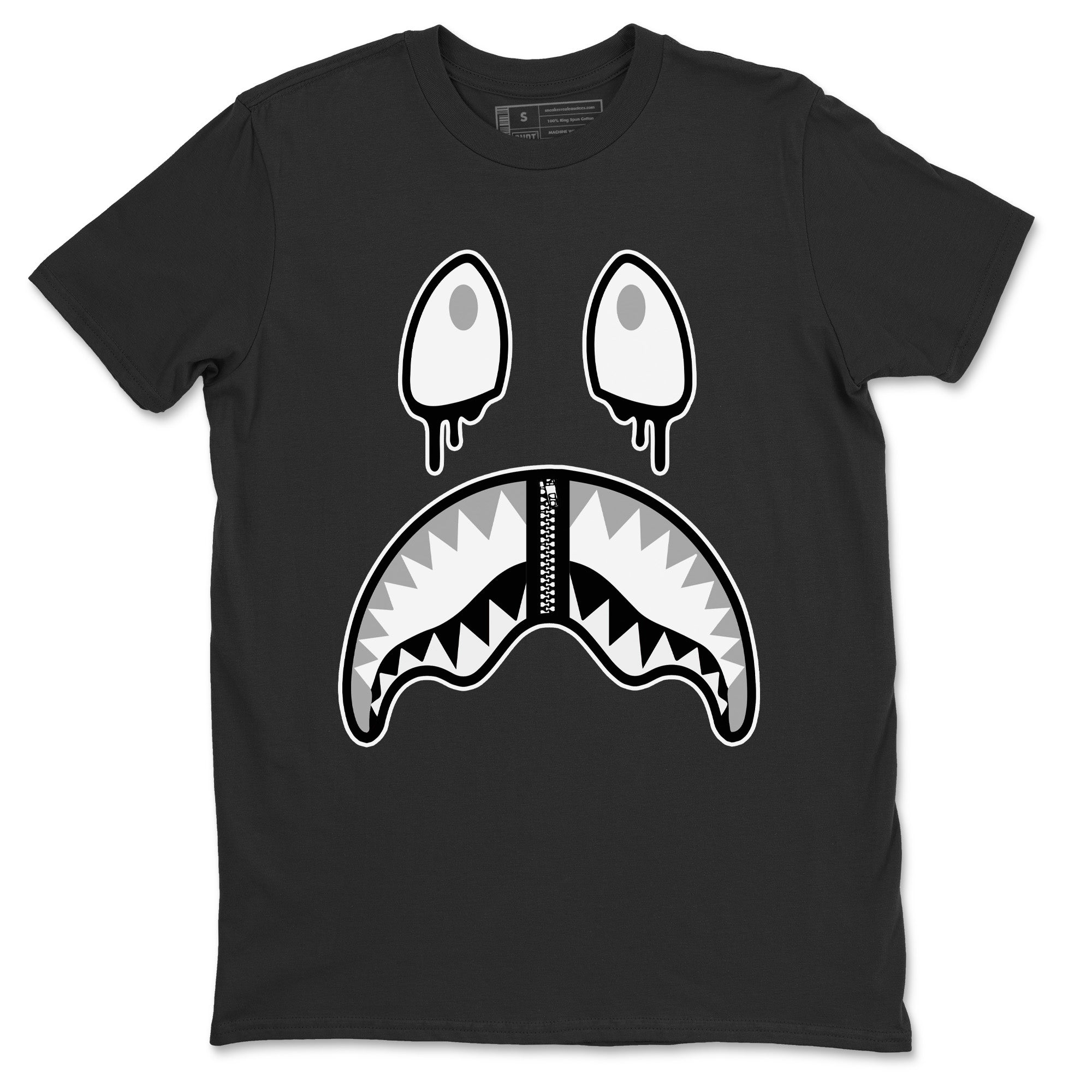 Shark Face Unisex Tops - Air Jordan 4 Military Black
