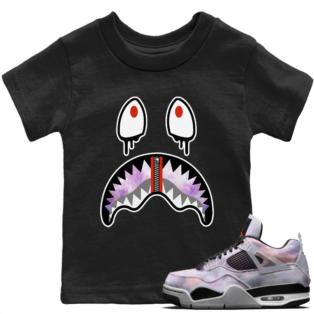 Shark Face Kids Tops - Air Jordan 4 Zen Master