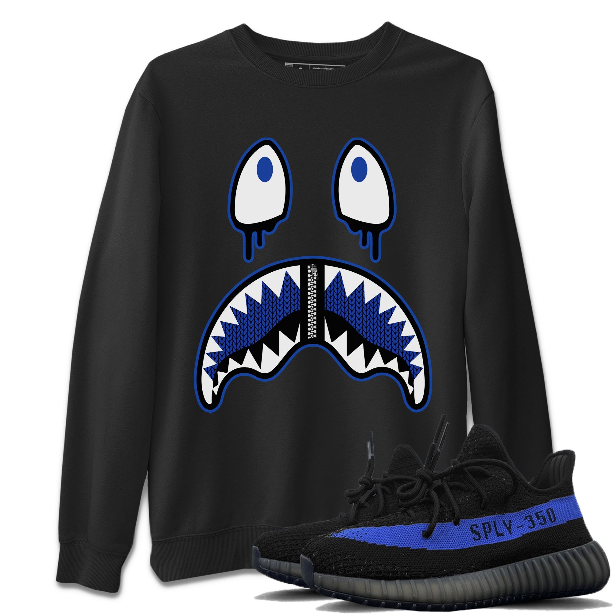Shark Face Unisex Tops - Yeezy 350 Dazzling Blue