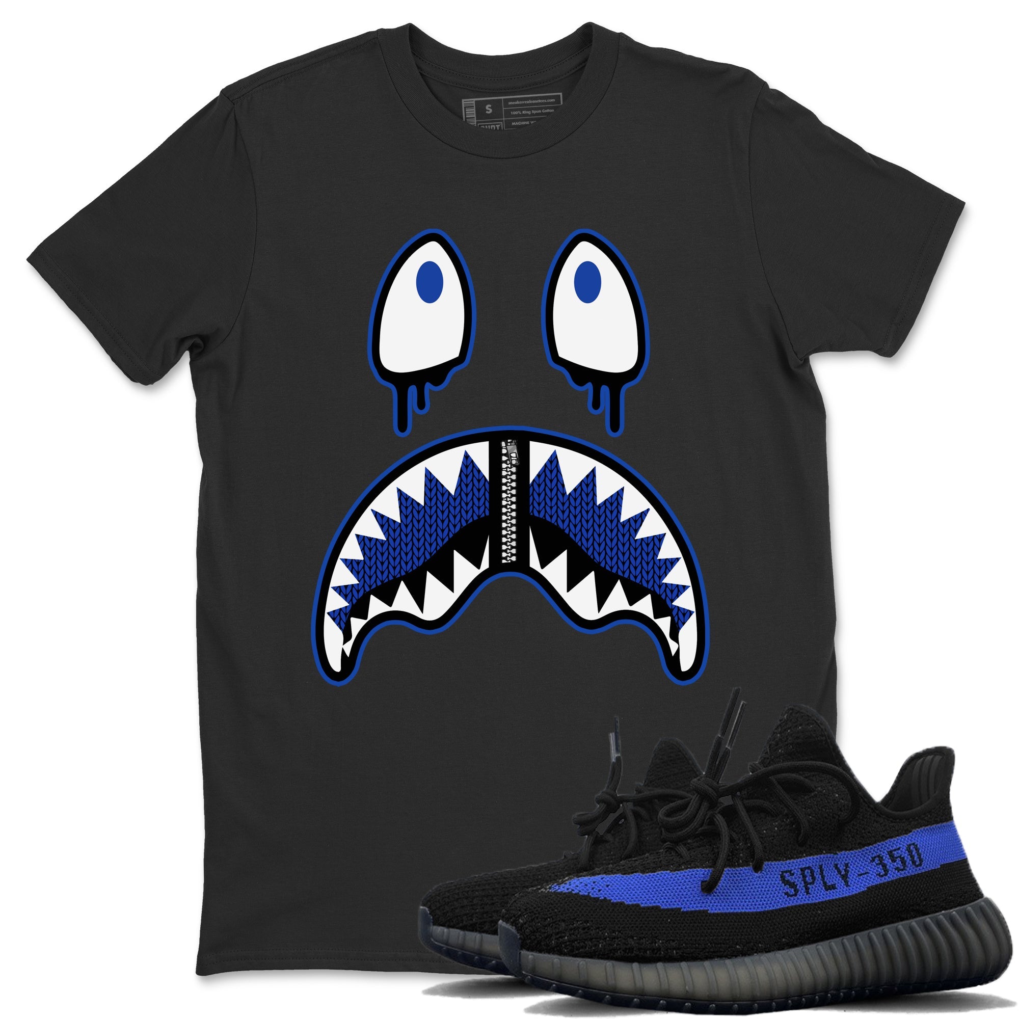 Shark Face Unisex Tops - Yeezy 350 Dazzling Blue