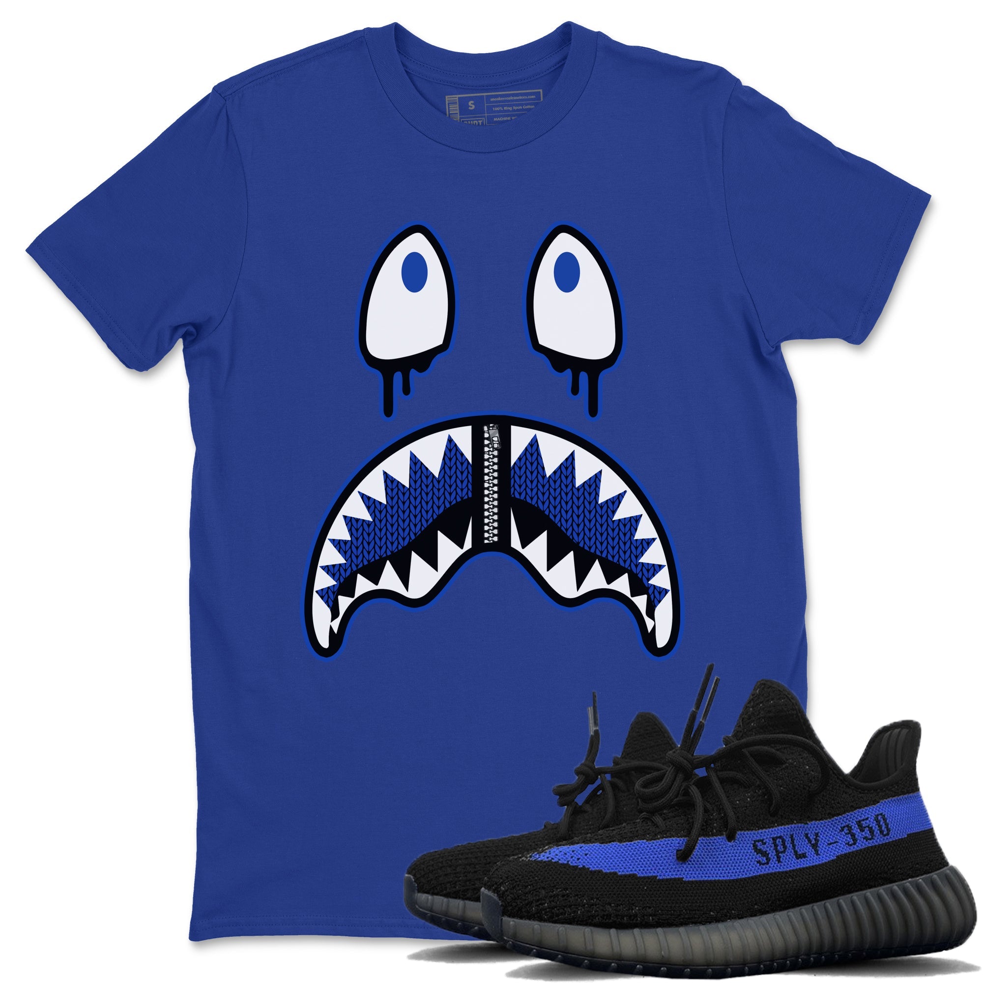Shark Face Unisex Tops - Yeezy 350 Dazzling Blue