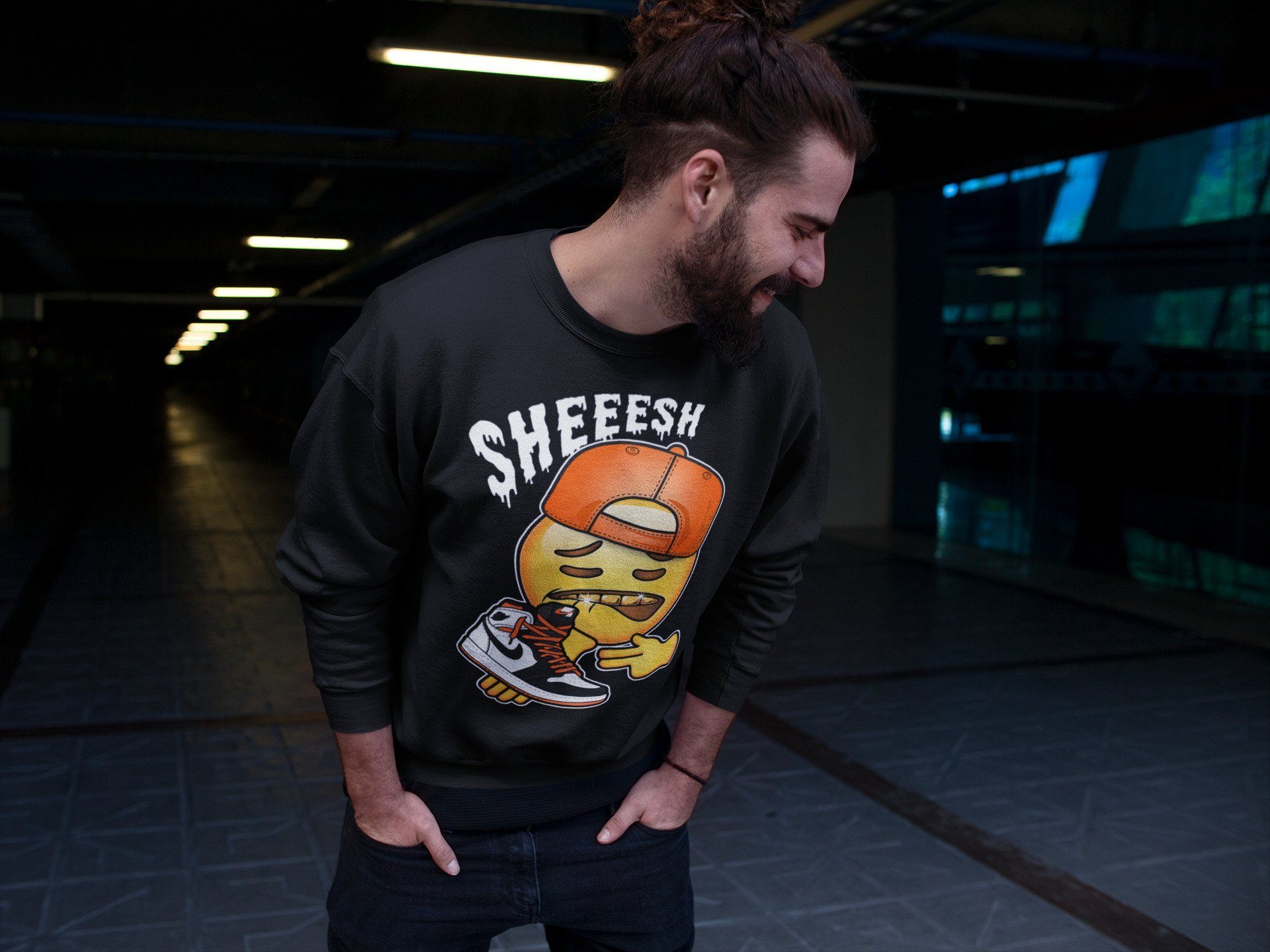 Sheesh Unisex Tops - Air Jordan 1 Electro Orange