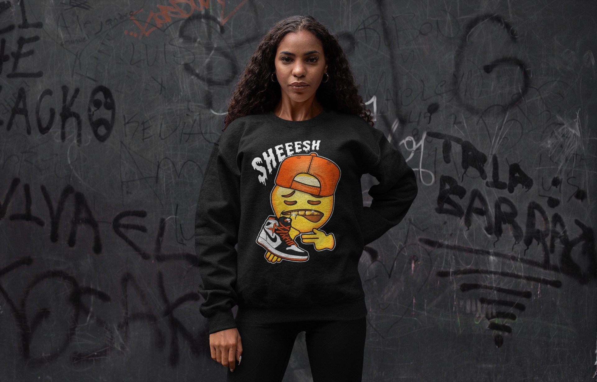 Sheesh Unisex Tops - Air Jordan 1 Electro Orange
