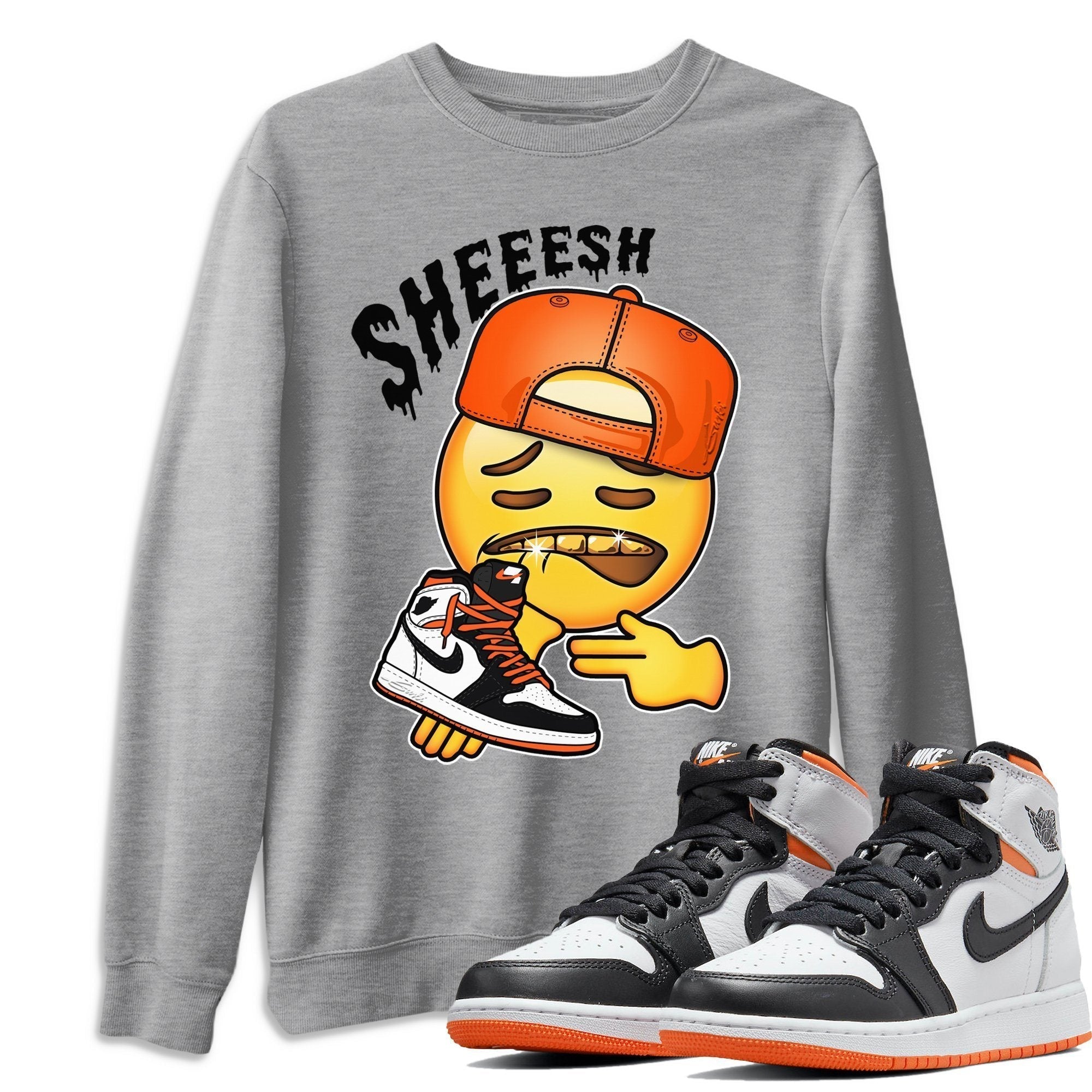 Sheesh Unisex Tops - Air Jordan 1 Electro Orange
