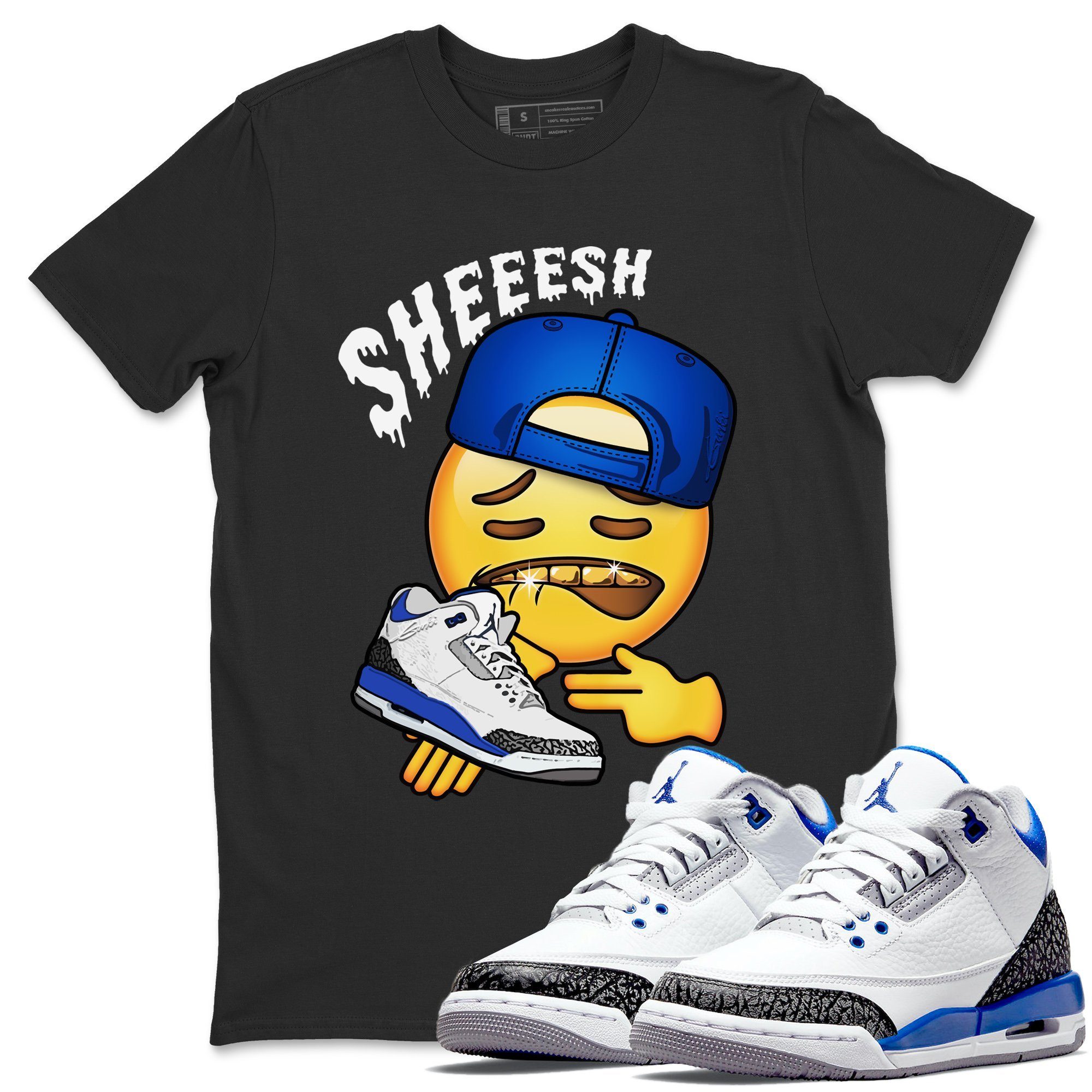 Sheesh Unisex Tops - Air Jordan 3 Racer Blue