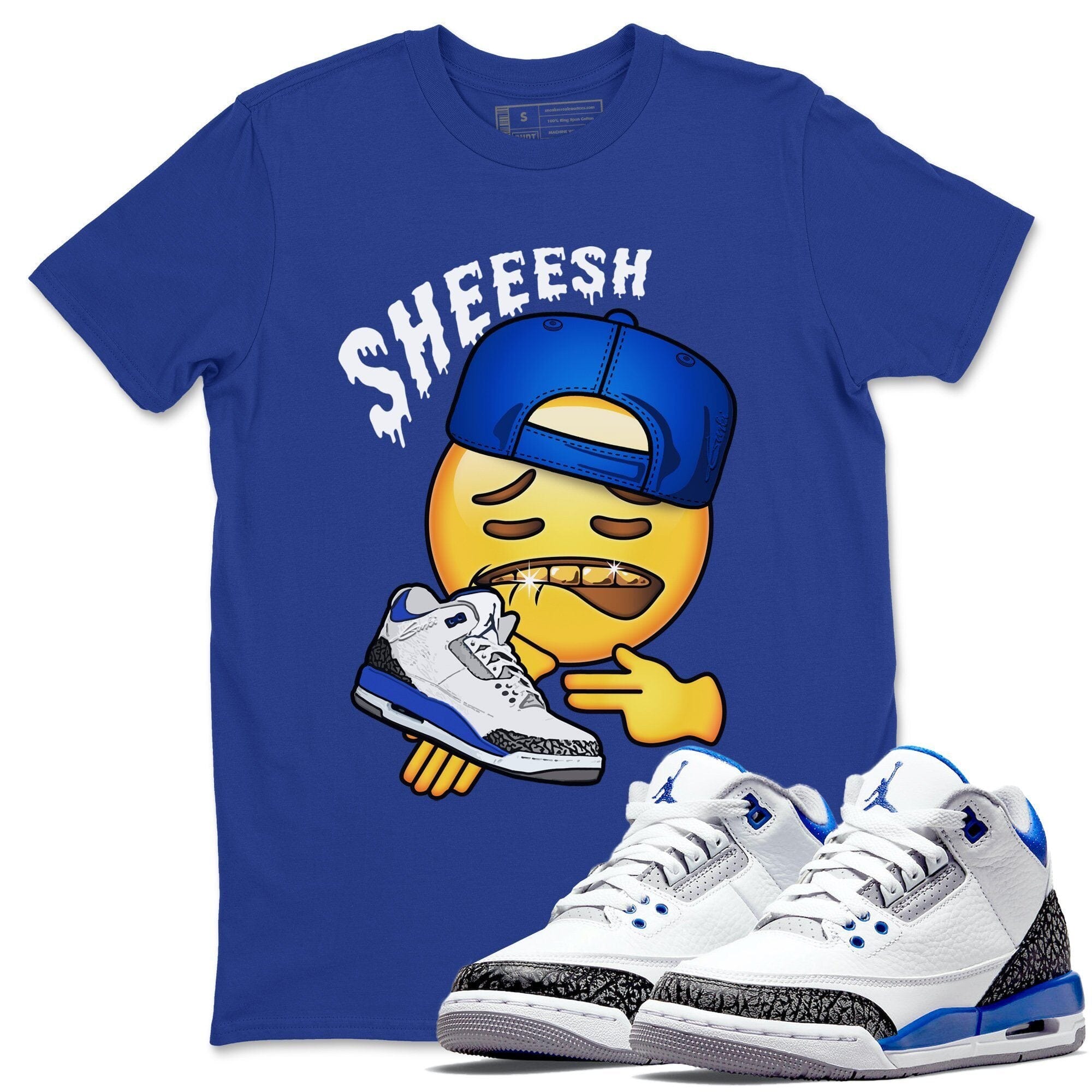 Sheesh Unisex Tops - Air Jordan 3 Racer Blue