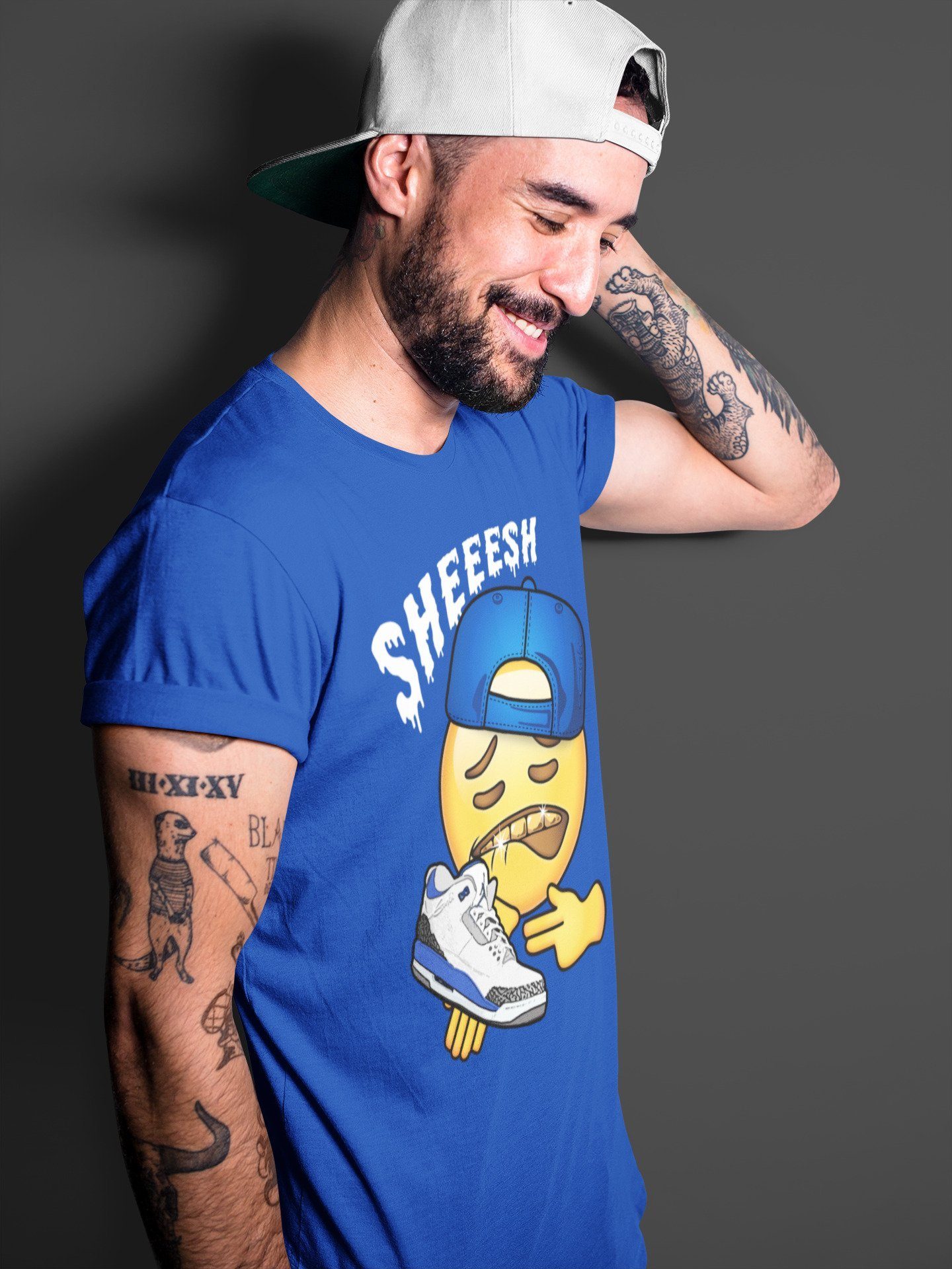 Sheesh Unisex Tops - Air Jordan 3 Racer Blue