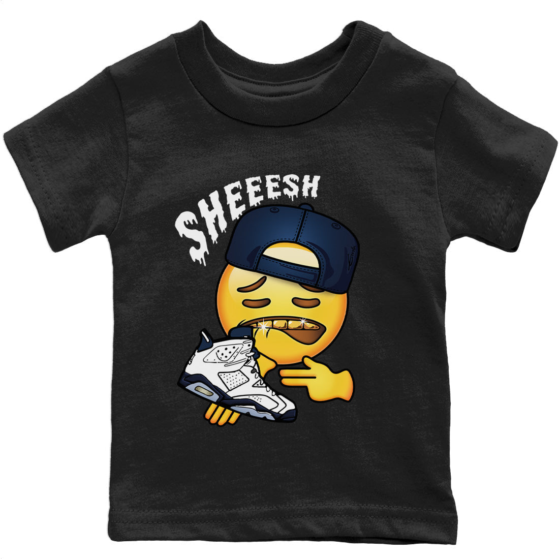 Sheesh Kids Tops - Air Jordan 6 Midnight Navy