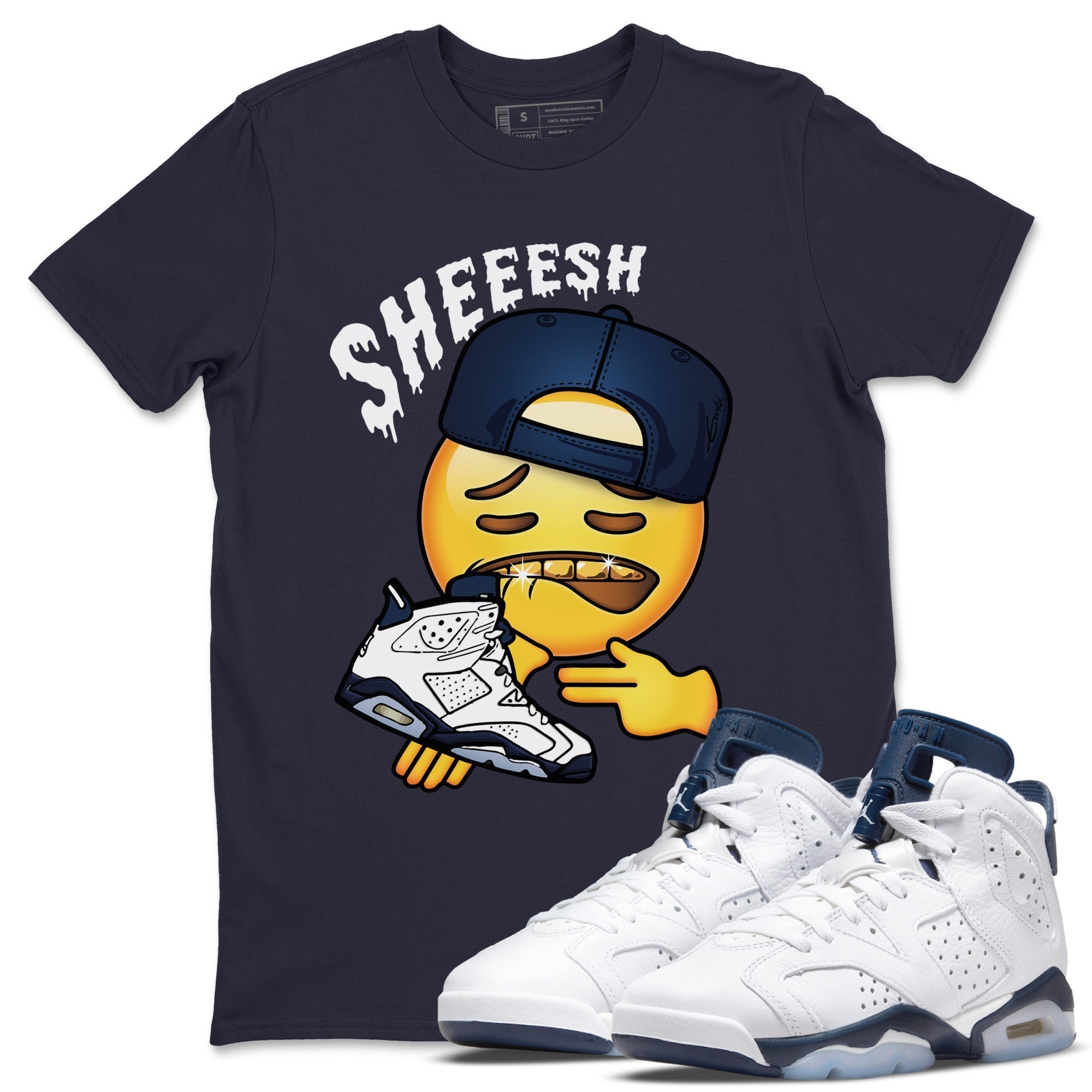 Sheesh Unisex Tops - Air Jordan 6 Midnight Navy