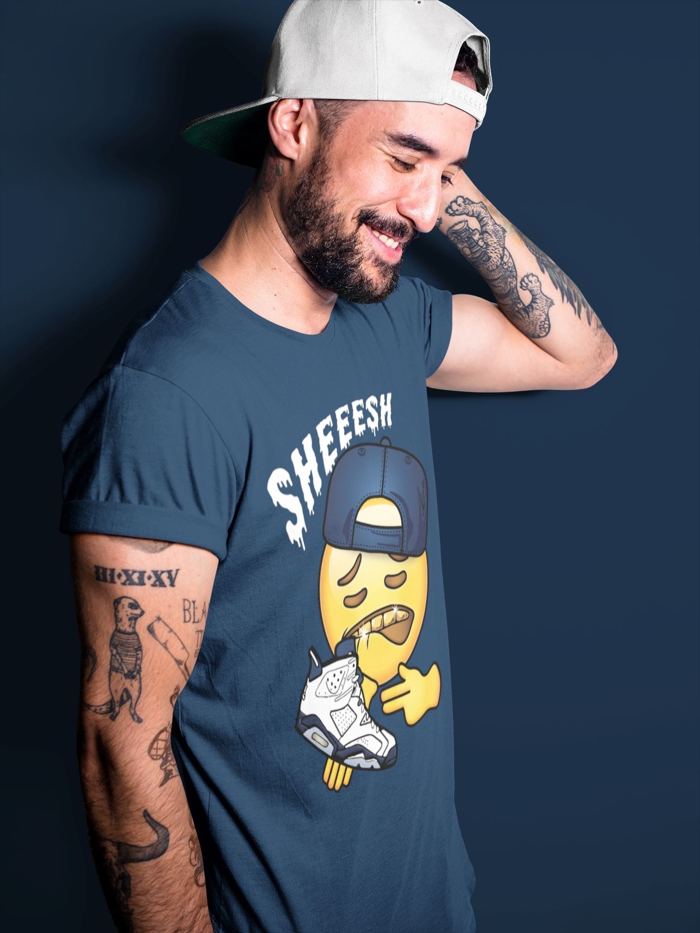 Sheesh Unisex Tops - Air Jordan 6 Midnight Navy