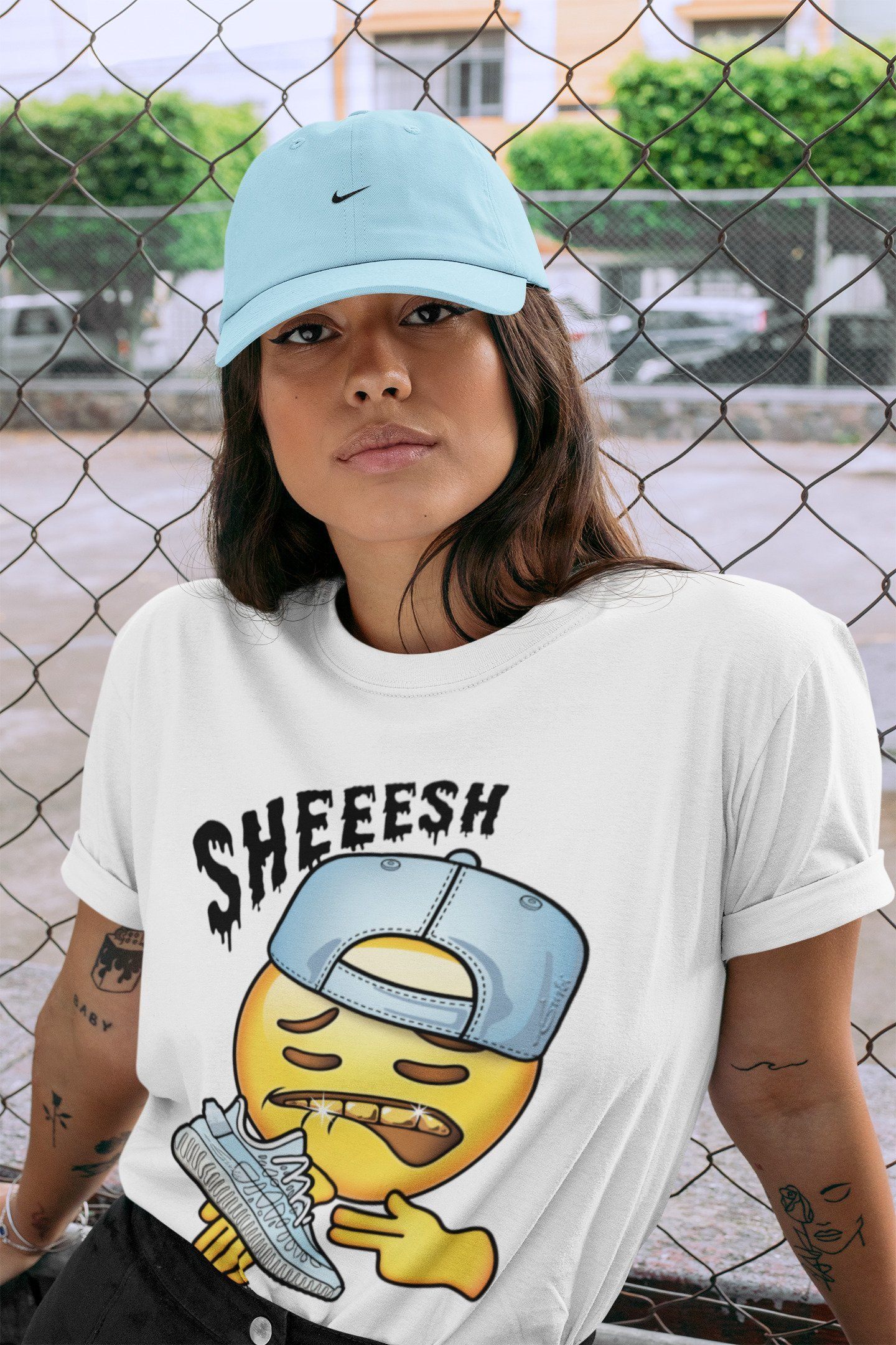 Sheesh Unisex Tops - Yeezy 350 Mono Ice