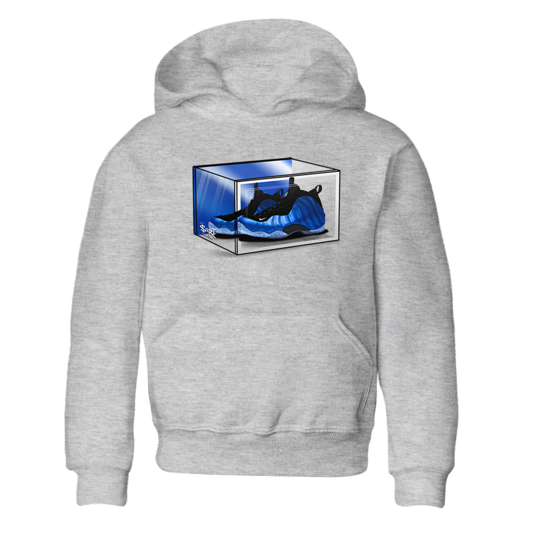 Shoe Box snkmatch Tees Kids - Air Foamposite One Royal