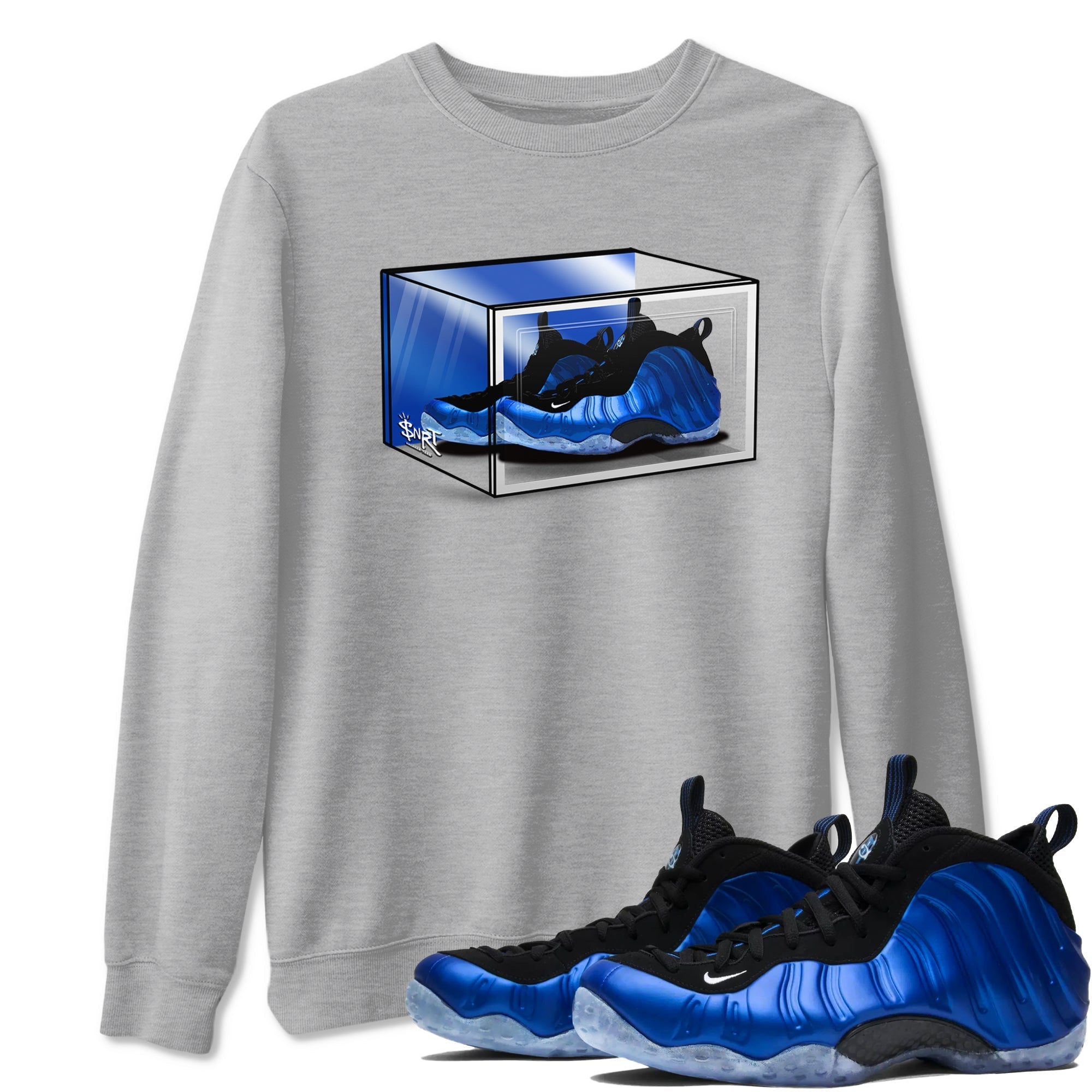 Shoe Box snkmatch Tees - Air Foamposite One Royal