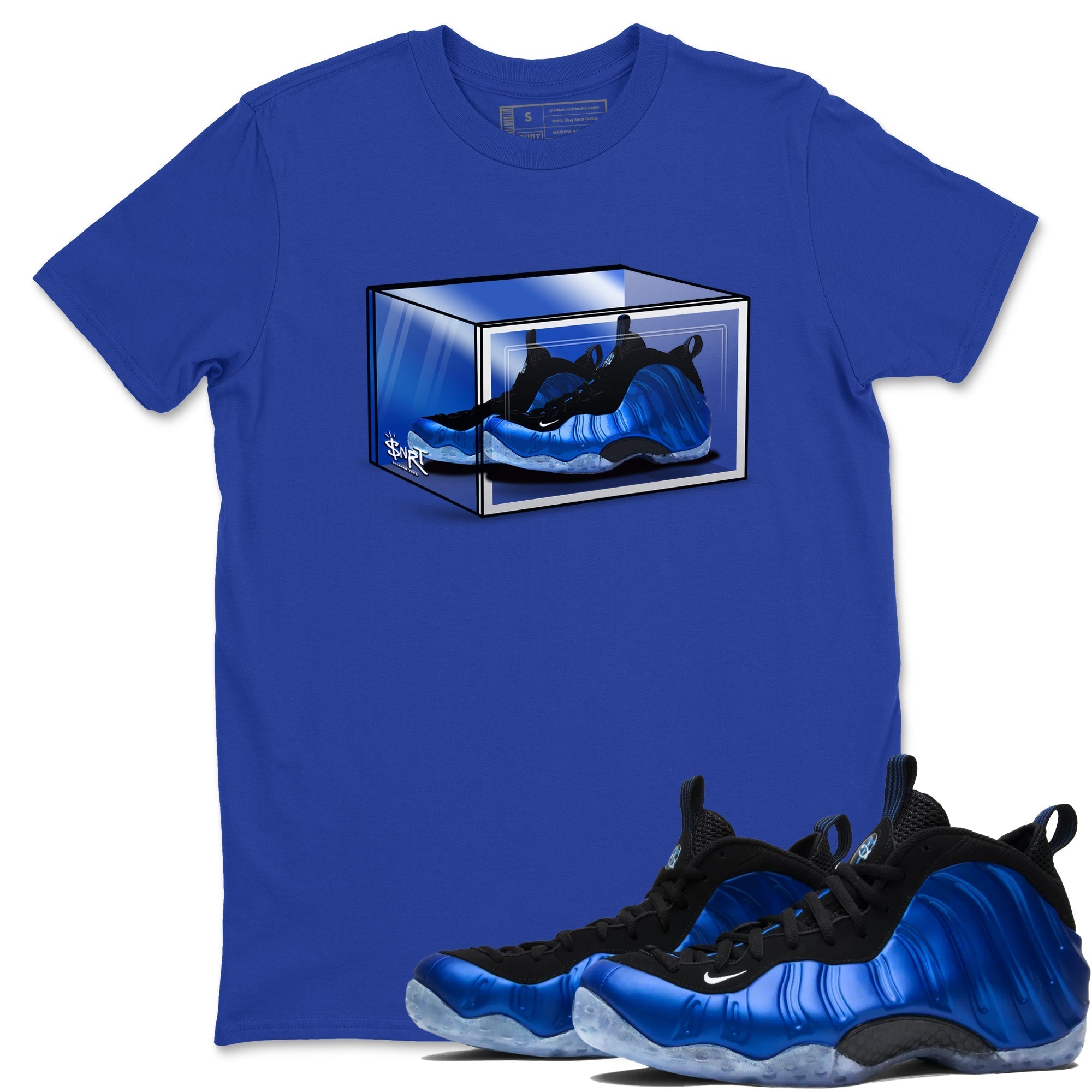 Shoe Box snkmatch Tees - Air Foamposite One Royal