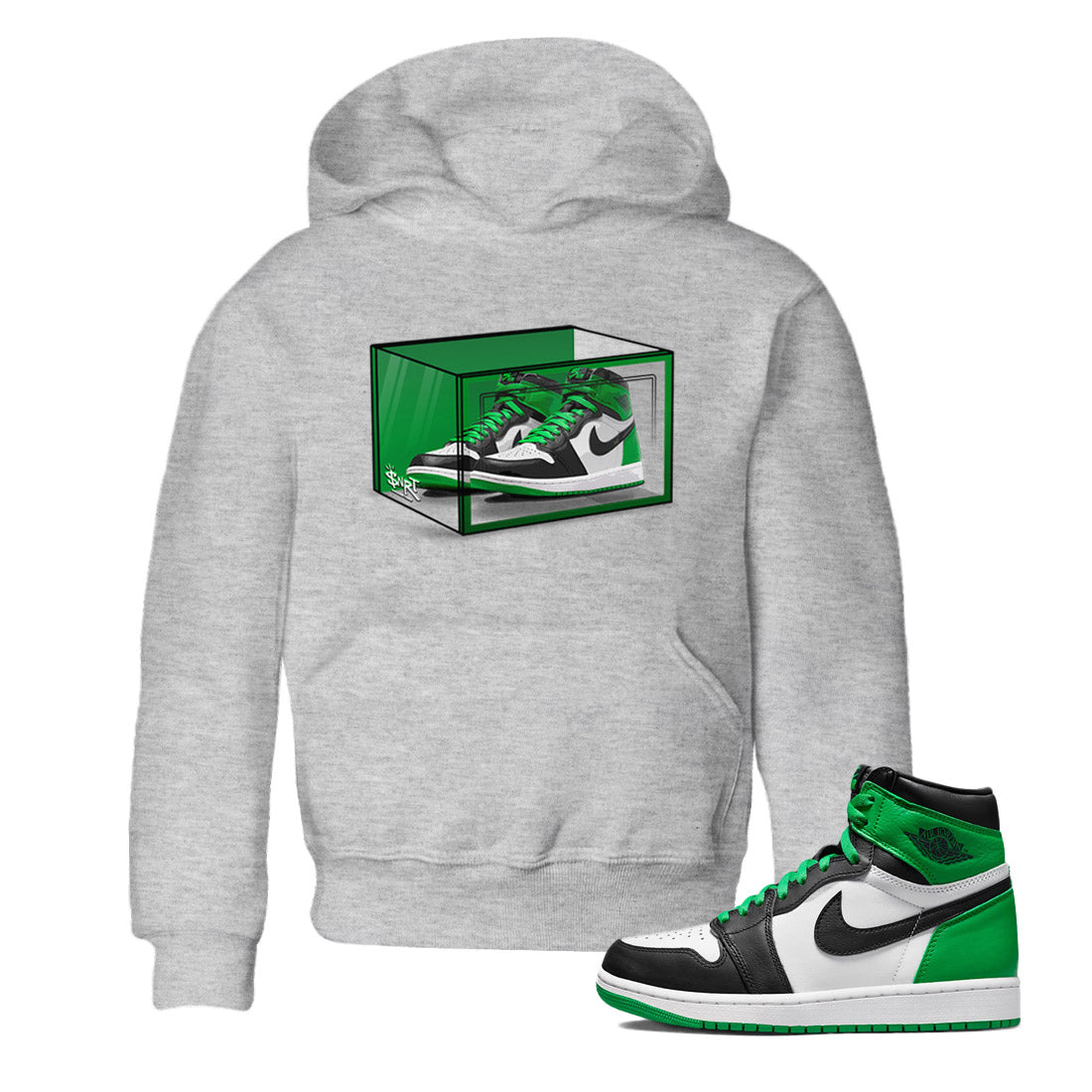 Shoe Box Kids Tops - Air Jordan 1 Celtics