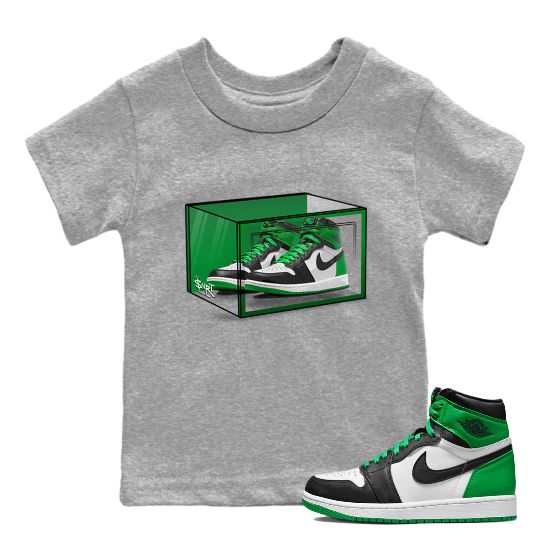 Shoe Box Kids Tops - Air Jordan 1 Celtics