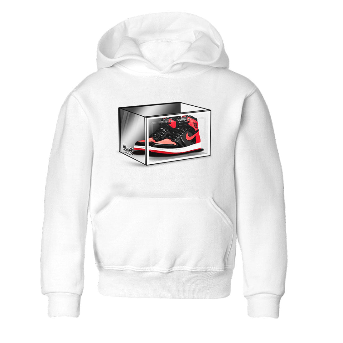 Shoe Box snkmatch Tee Kids - Air Jordan 1 Satin Bred