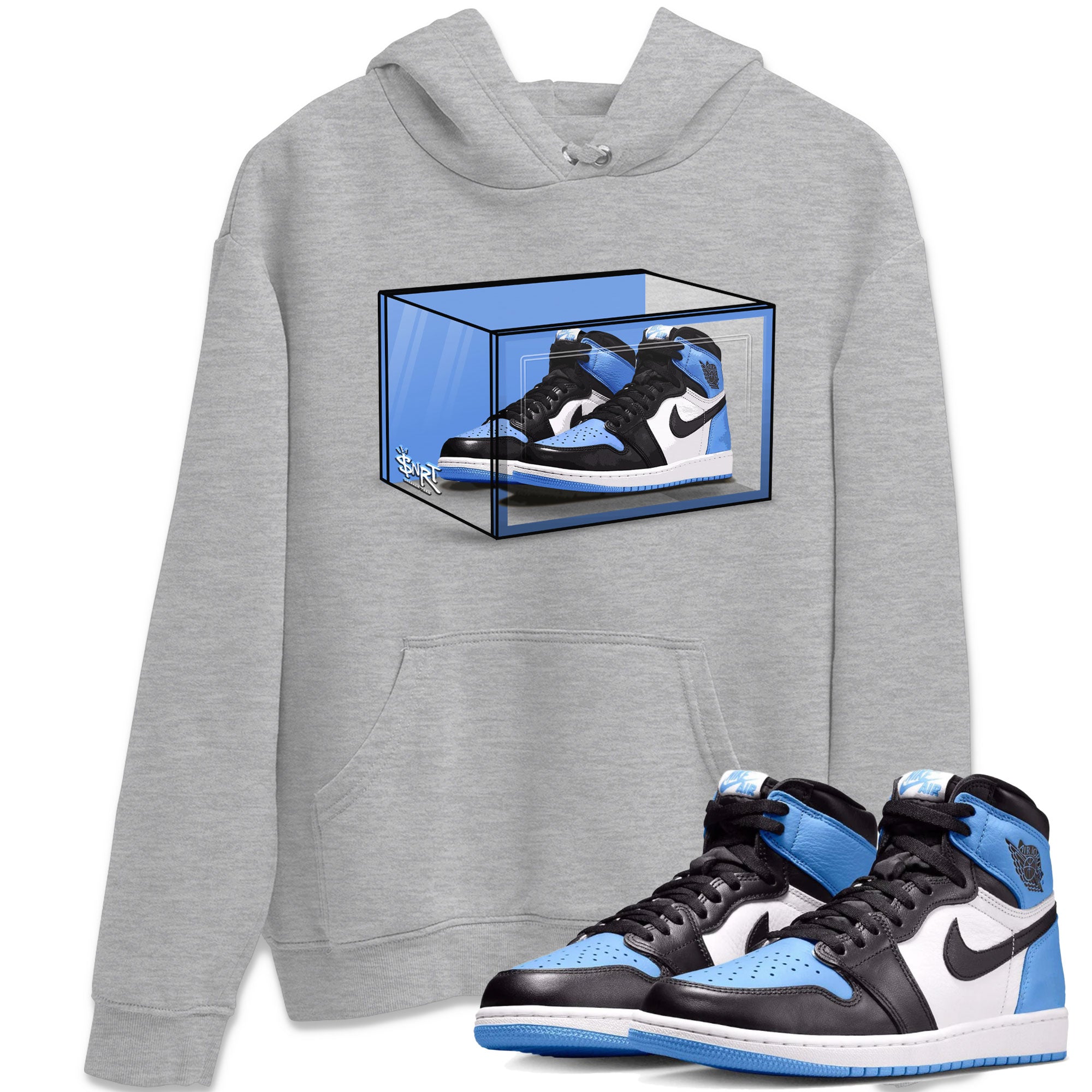 Shoe Box snkmatch Tee - Air Jordan 1 UNC Toe