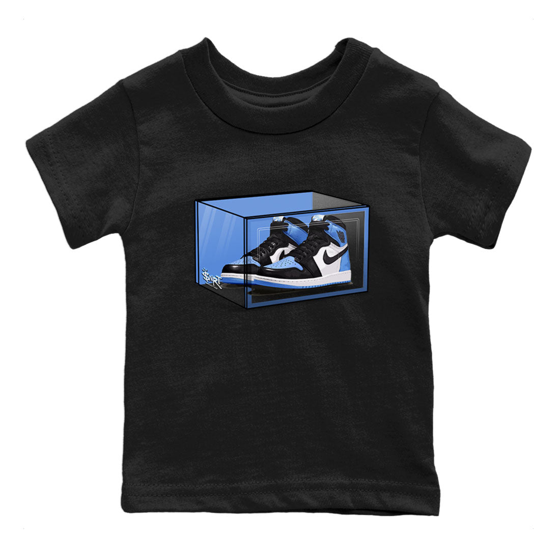 Shoe Box snkmatch Tee Kids - Air Jordan 1 UNC Toe