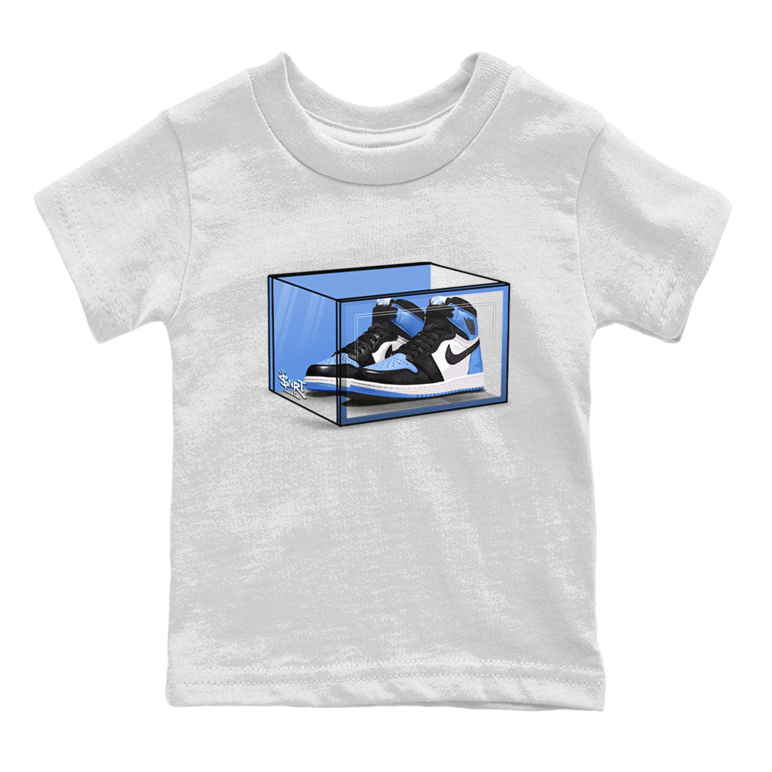 Shoe Box snkmatch Tee Kids - Air Jordan 1 UNC Toe