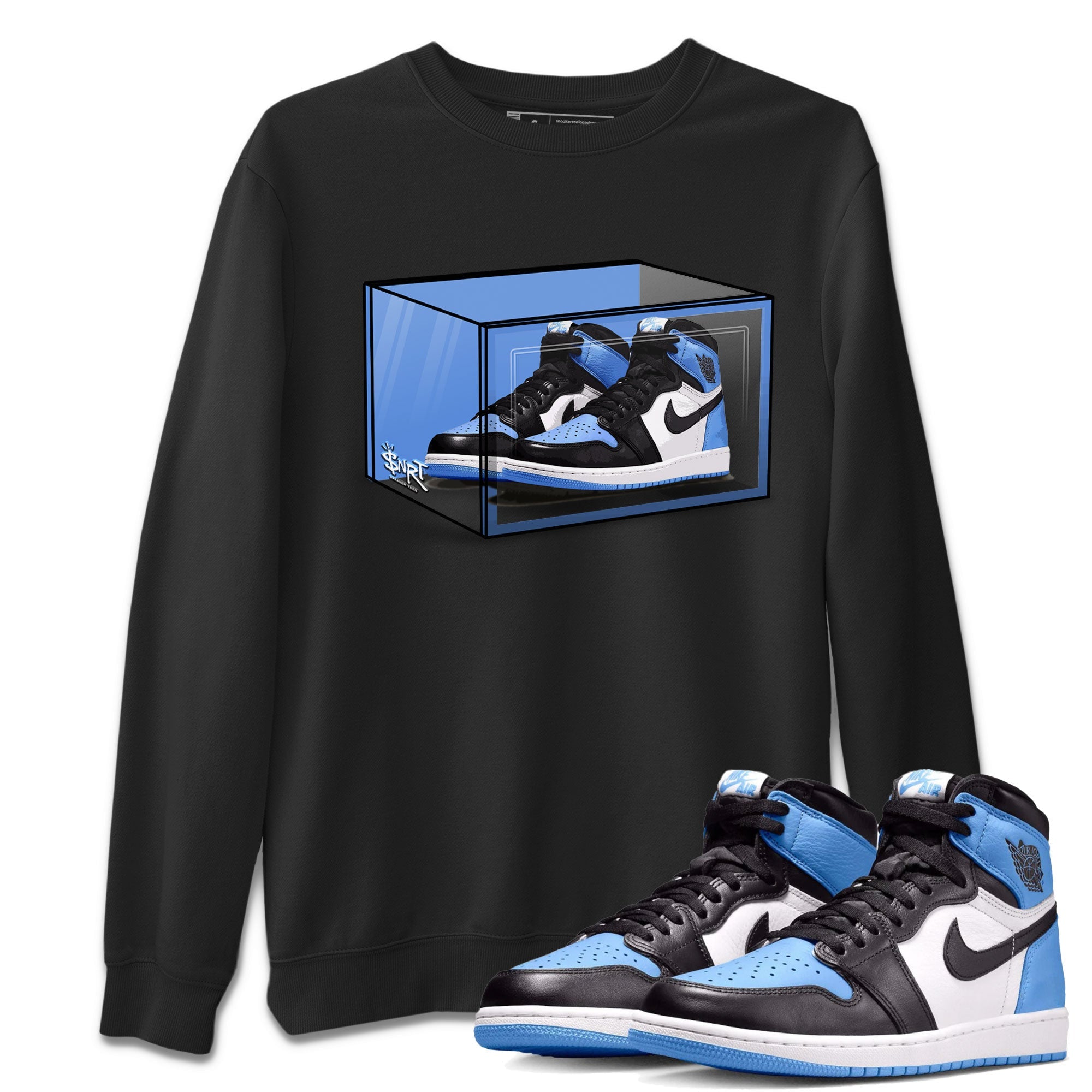 Shoe Box snkmatch Tee - Air Jordan 1 UNC Toe